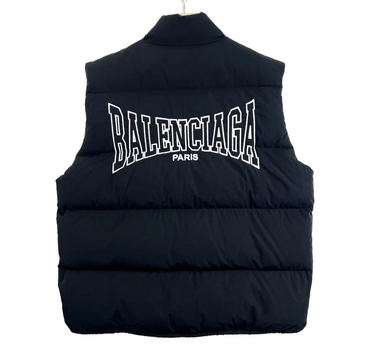 Balenciaga Black Puffer Vest with Zip Closure Size US M / EU 48-50 / 2 - 2 Thumbnail