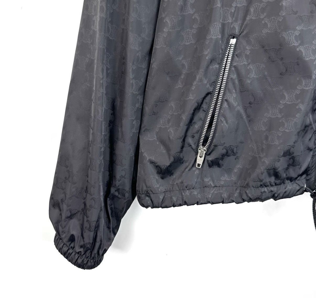 Celine Black Zip-Front Bomber Jacket Size US L / EU 52-54 / 3 - 6 Thumbnail