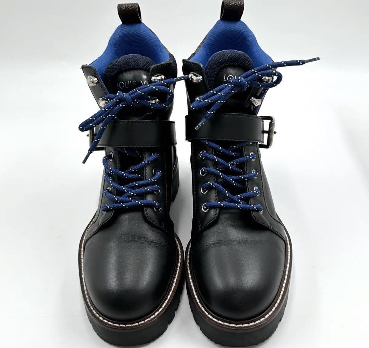 Louis Vuitton Black Leather Lace-Up Ankle Boots Size 7 Size US 7 / EU 40 - 2 Thumbnail
