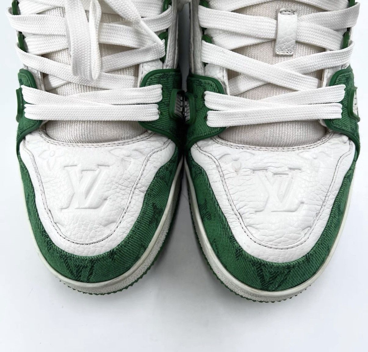 Louis Vuitton Green Low-Top Sneakers Size 8 Size US 8 / EU 41 - 7 Thumbnail