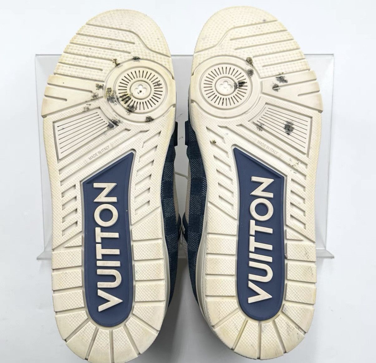 Louis Vuitton Blue Low-Top Sneakers Size 9.5 Size US 9.5 / EU 42-43 - 7 Thumbnail