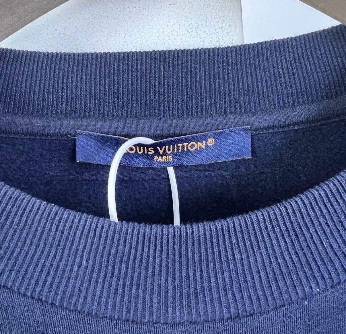 Louis Vuitton Blue Long Sleeve Sweatshirt with Text Print Size US L / EU 52-54 / 3 - 3 Thumbnail