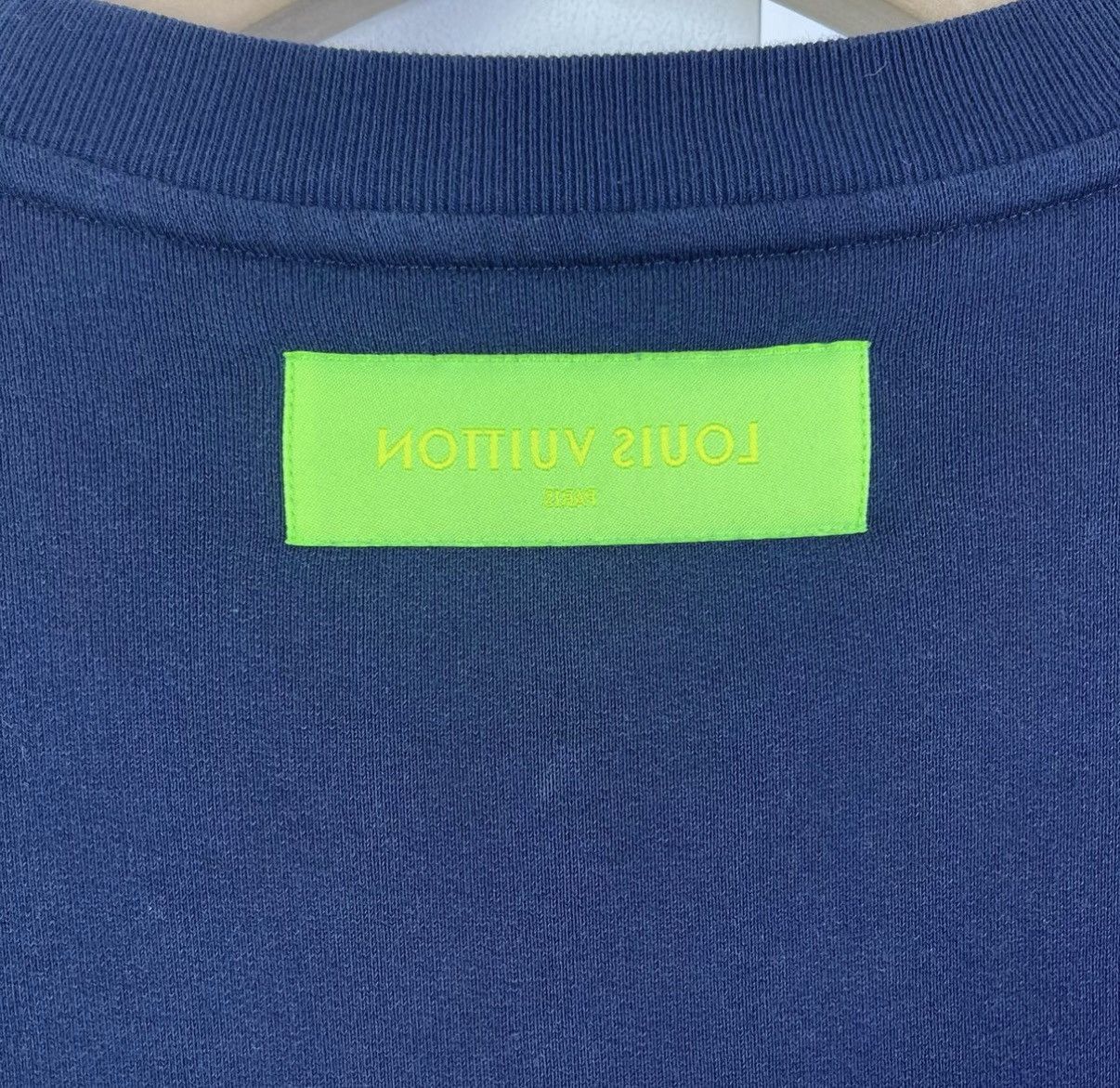Louis Vuitton Blue Long Sleeve Sweatshirt with Text Print Size US L / EU 52-54 / 3 - 6 Thumbnail