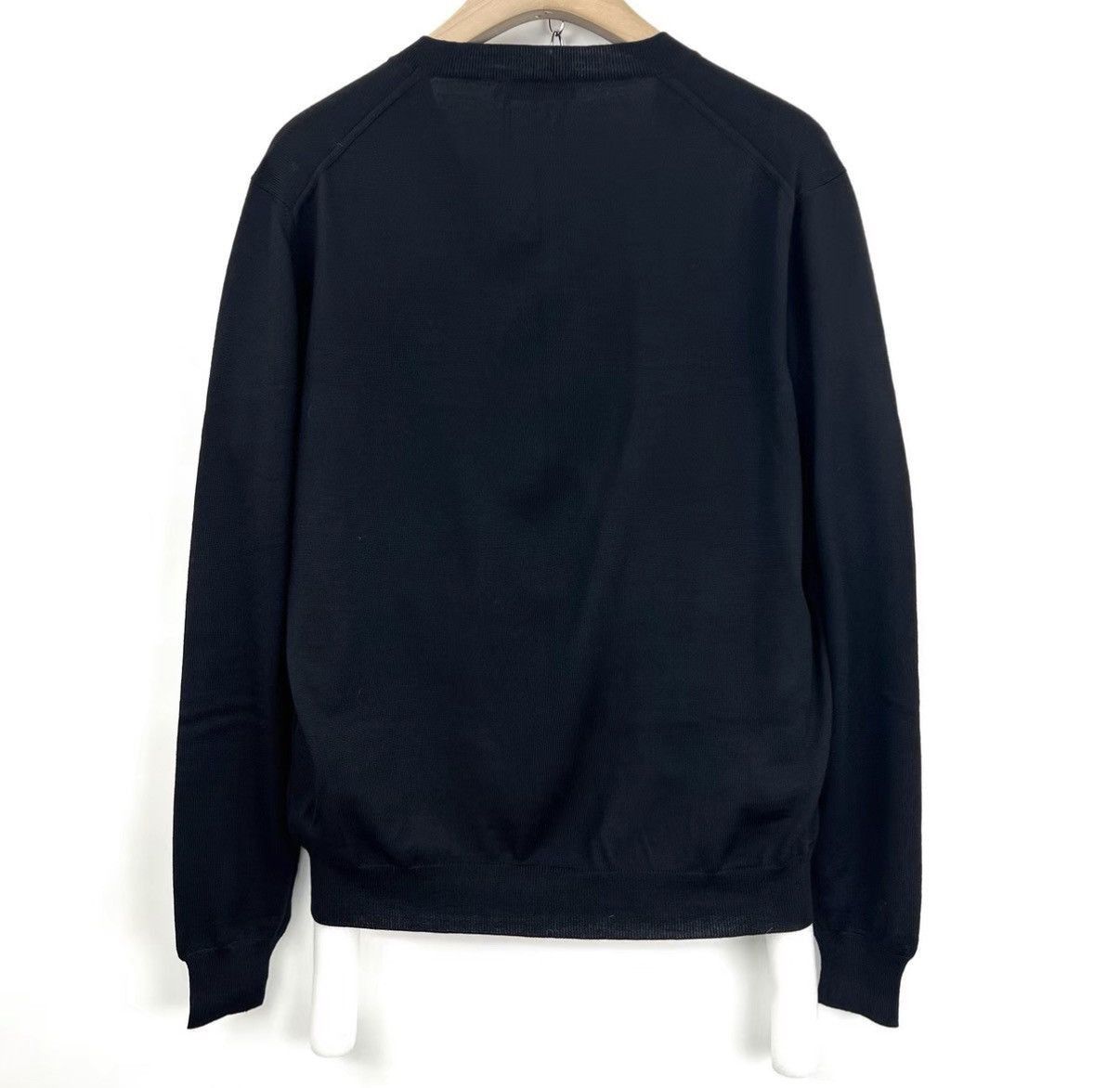 Prada Black V-Neck Long Sleeve Sweater Size US M / EU 48-50 / 2 - 2 Thumbnail