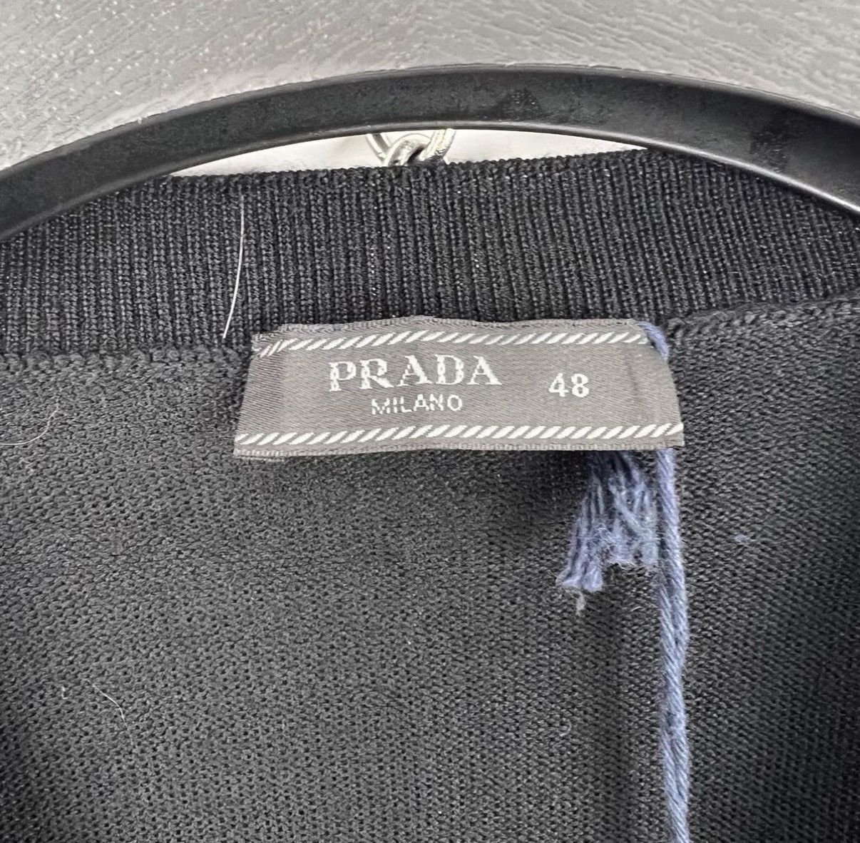 Prada Black V-Neck Sleeveless Knit Top Size US M / EU 48-50 / 2 - 3 Thumbnail