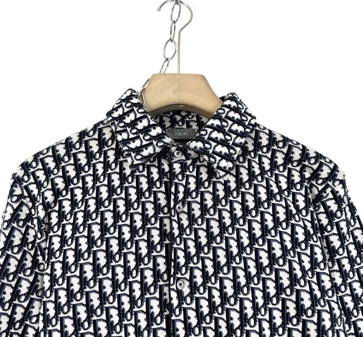 Dior Black Patterned Long Sleeve Button-Up Shirt Size US S / EU 44-46 / 1 - 3 Thumbnail