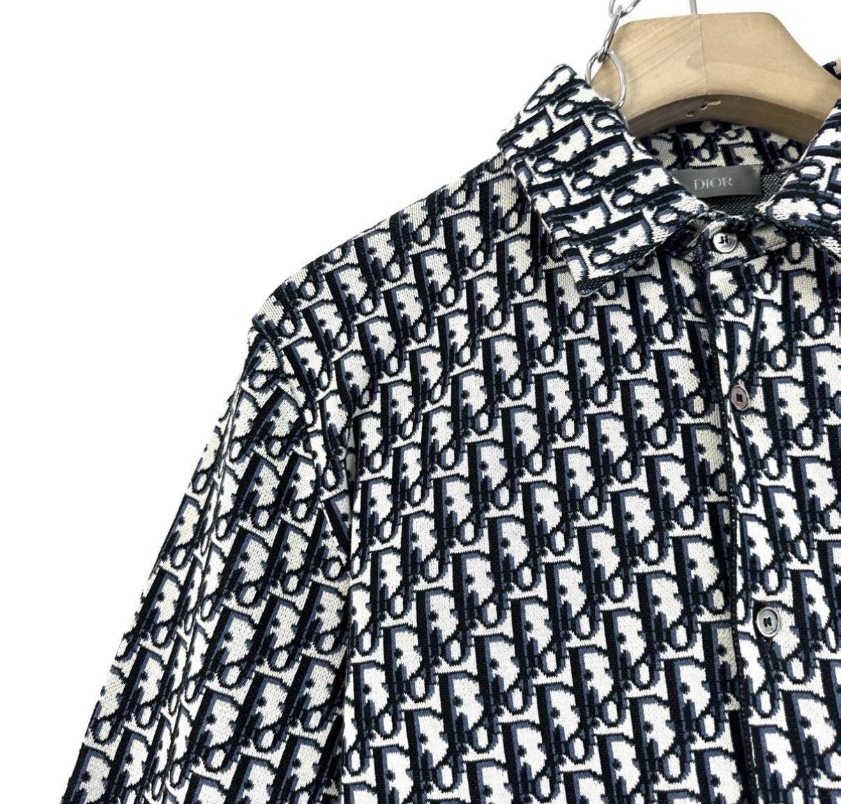 Dior Black Patterned Long Sleeve Button-Up Shirt Size US S / EU 44-46 / 1 - 6 Thumbnail