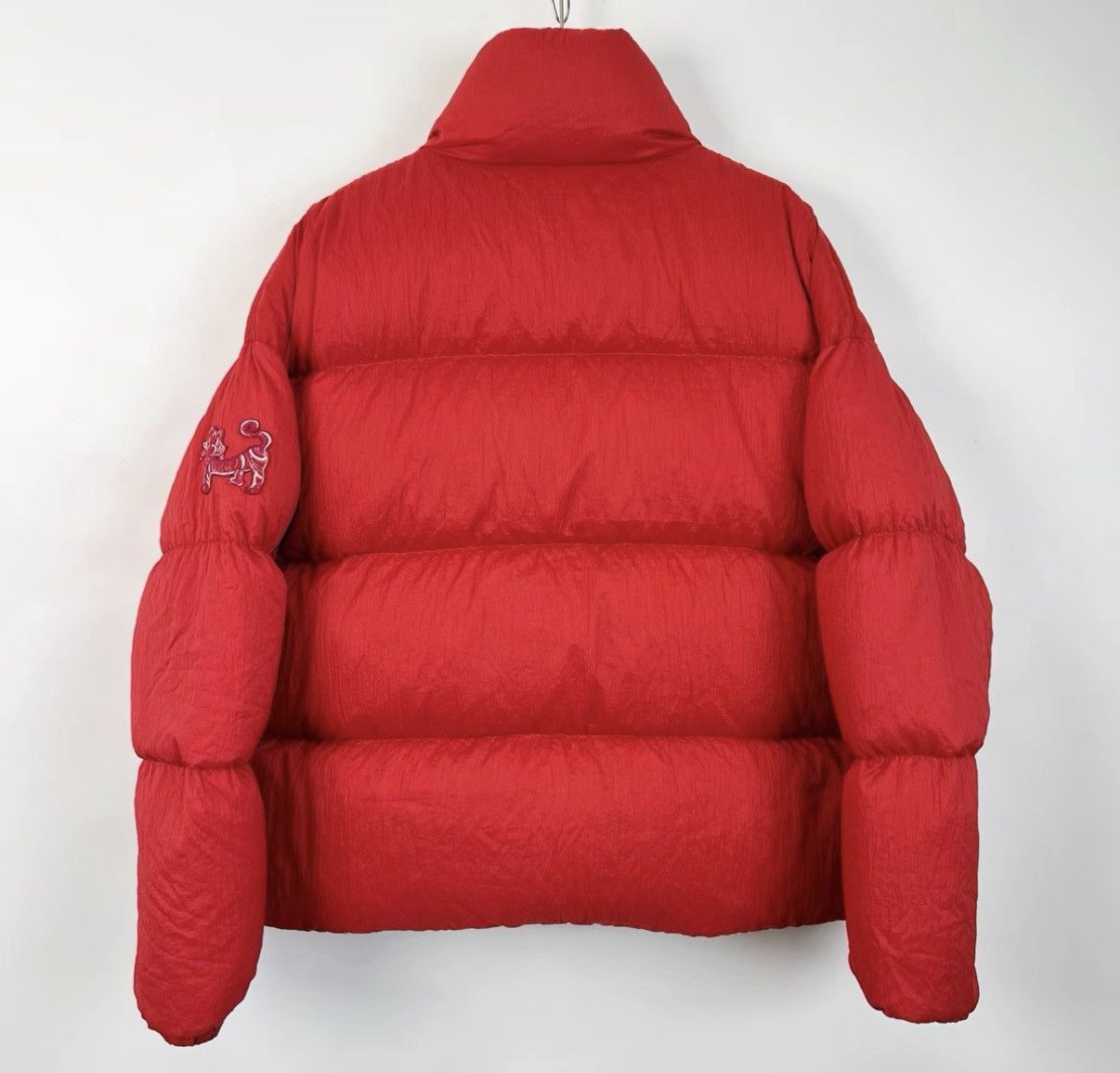 Dior Red Puffer Jacket with Tiger Embroidery Size US L / EU 52-54 / 3 - 2 Thumbnail