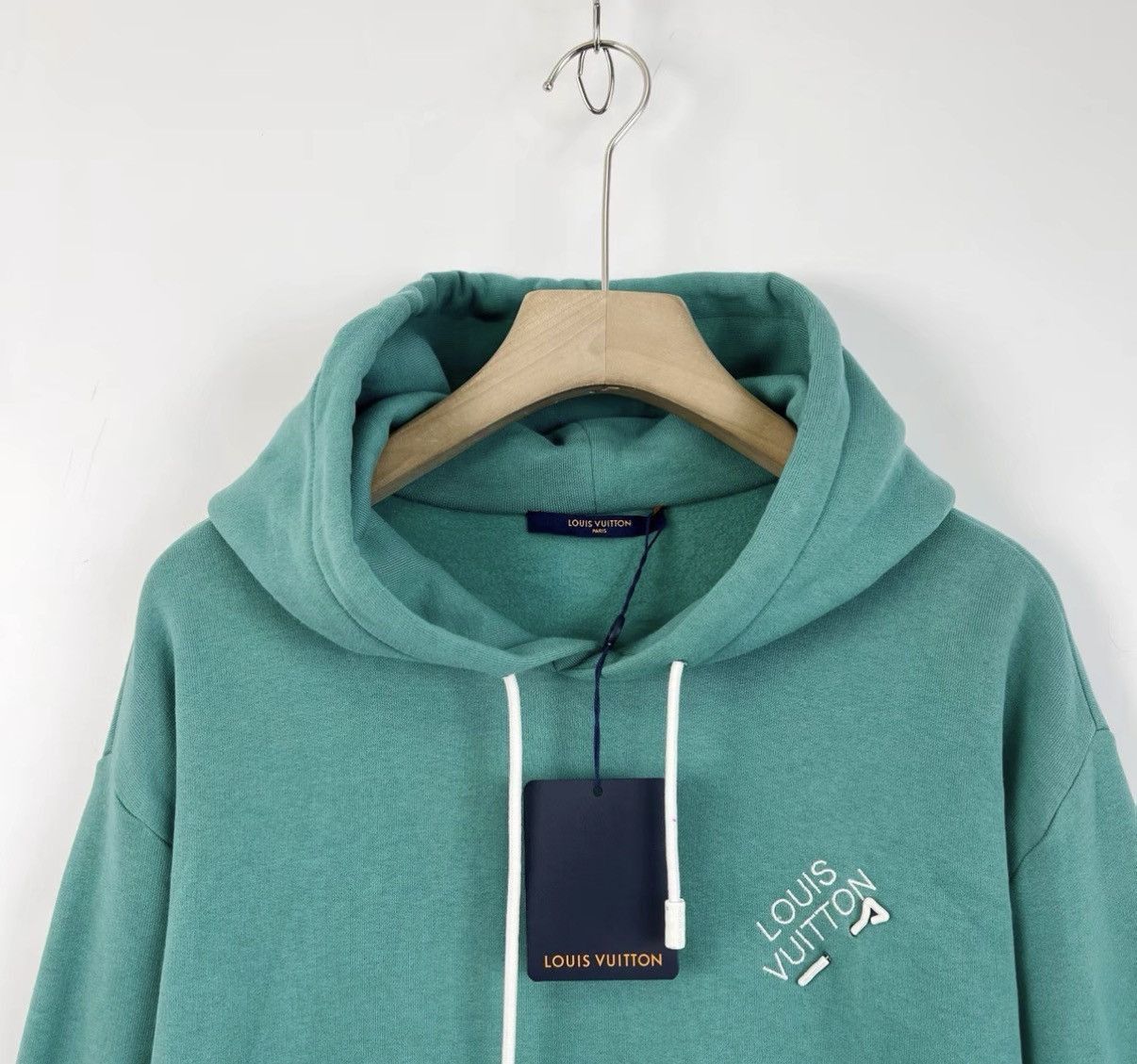 Louis Vuitton Green XXL Hoodie with Drawstrings and Front Pocket Size US XXL / EU 58 / 5 - 3 Thumbnail