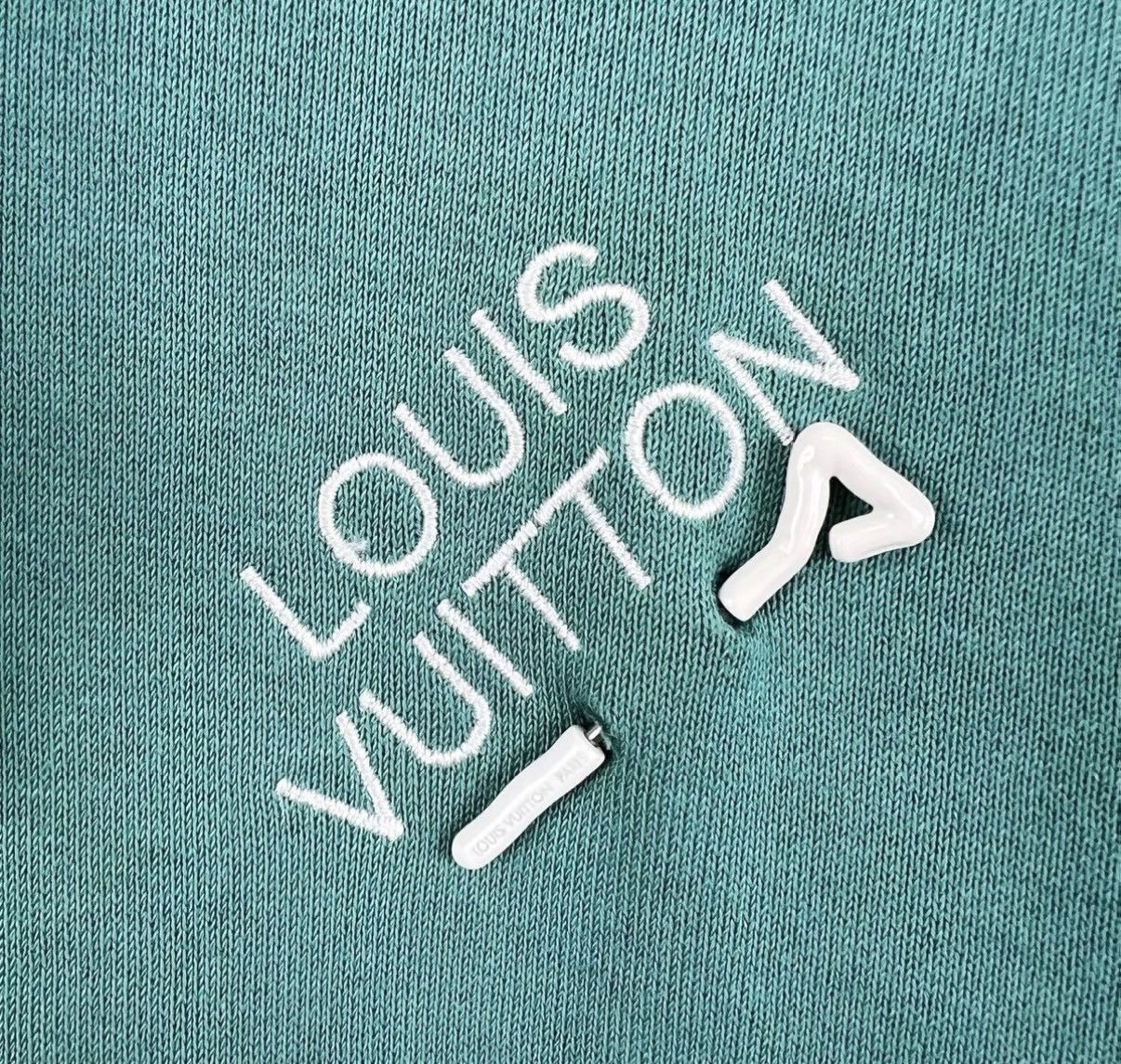 Louis Vuitton Green XXL Hoodie with Drawstrings and Front Pocket Size US XXL / EU 58 / 5 - 4 Thumbnail