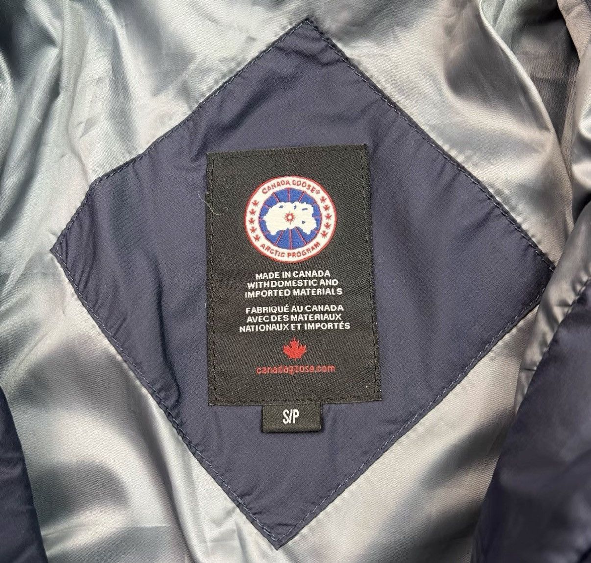 Canada Goose Blue Hooded Quilted Light Jacket Size S Size US S / EU 44-46 / 1 - 6 Thumbnail