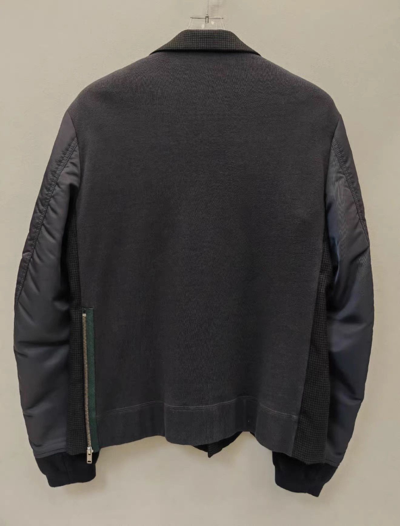 Undercover Black Mixed Material Zip-Front Jacket with Padded Sleeves Size US L / EU 52-54 / 3 - 2 Thumbnail