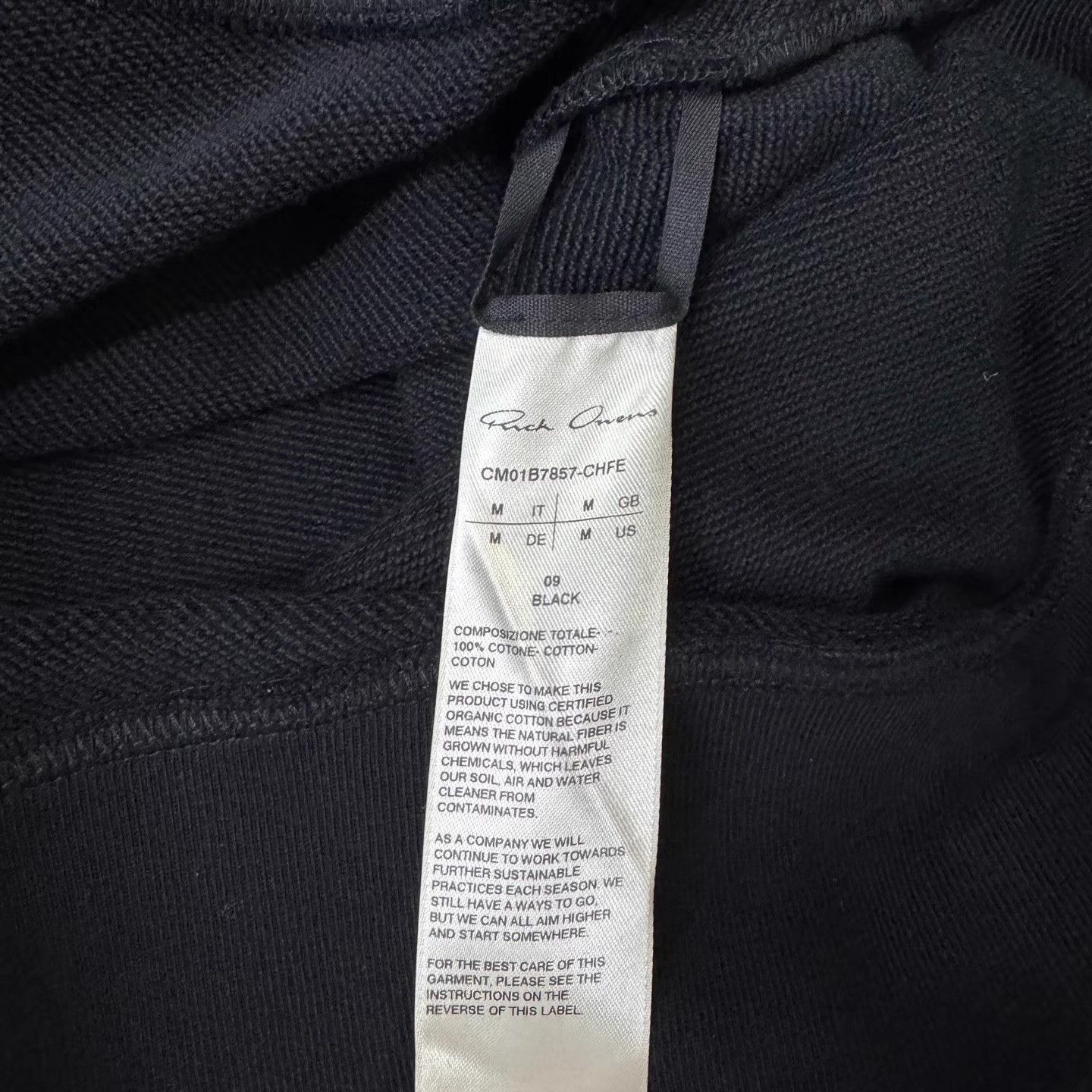 Rick Owens Black Oversized Sweatshirt with Geometric Logo Size US M / EU 48-50 / 2 - 4 Thumbnail
