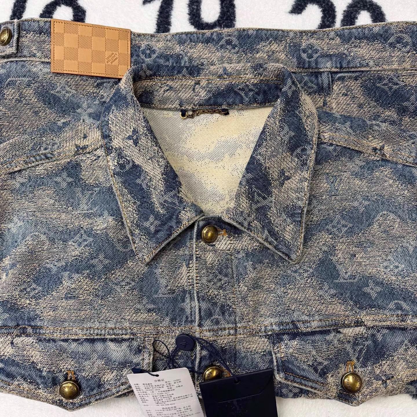 Louis Vuitton Blue Camouflage Denim Jacket - XL Size US XL / EU 56 / 4 - 4 Thumbnail