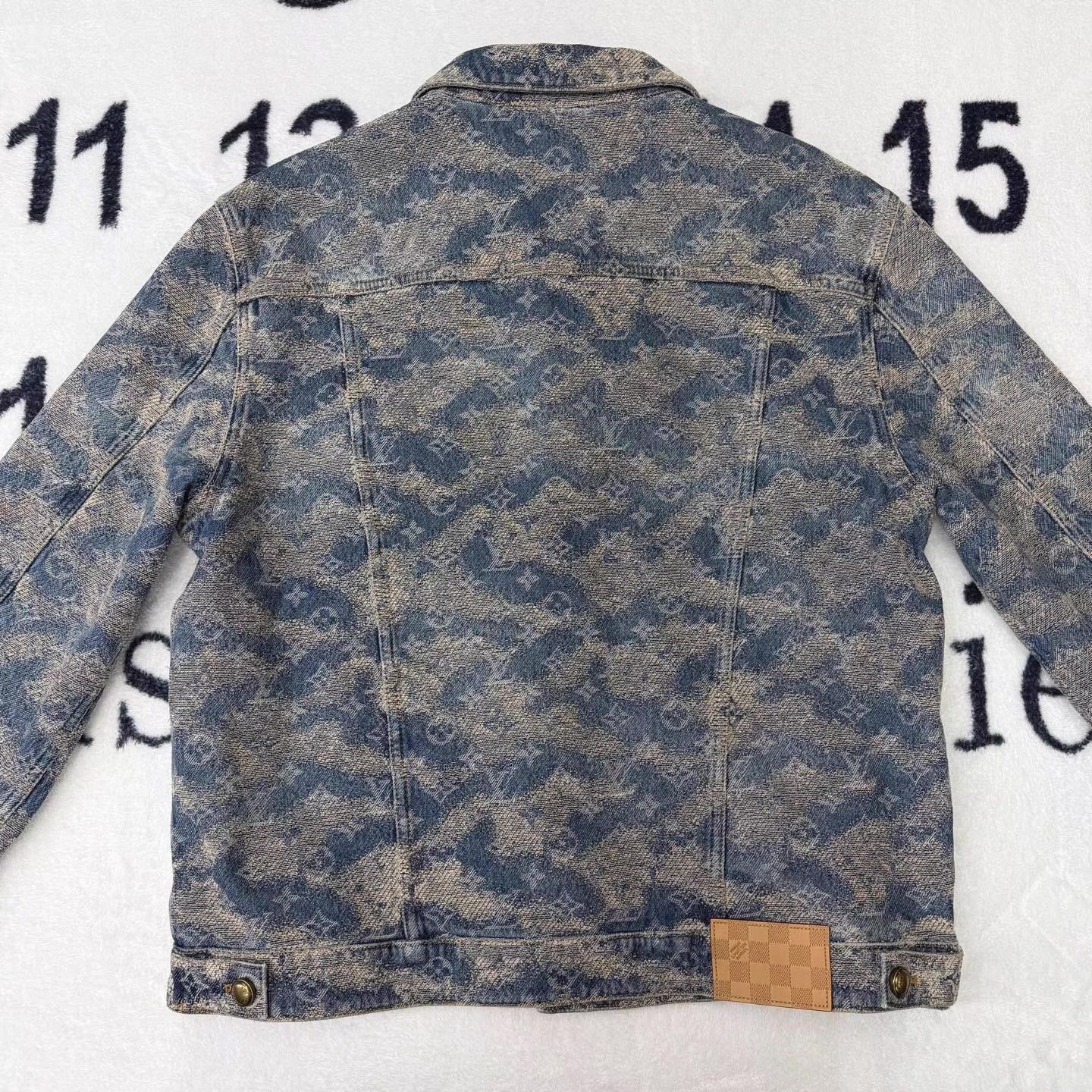 Louis Vuitton Blue Camouflage Denim Jacket - XL Size US XL / EU 56 / 4 - 2 Thumbnail
