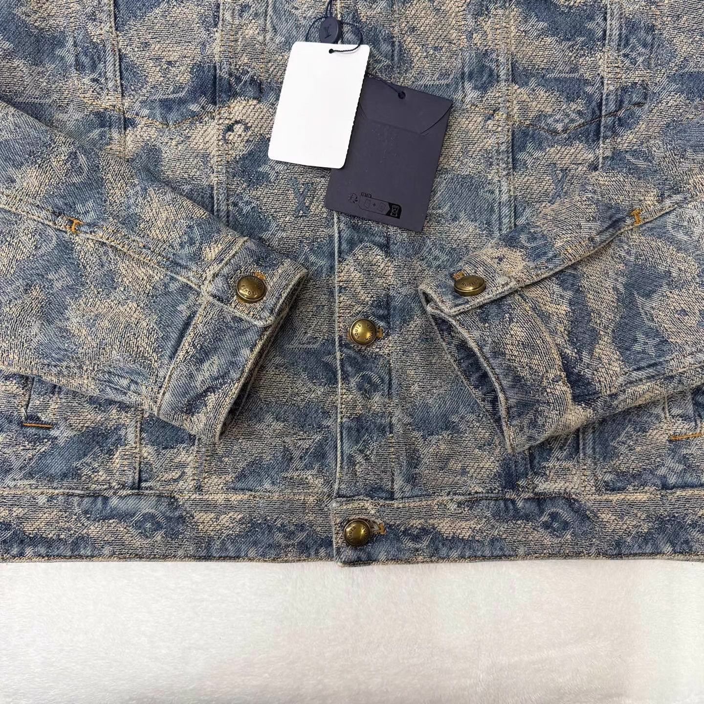 Louis Vuitton Blue Camouflage Denim Jacket - XL Size US XL / EU 56 / 4 - 3 Thumbnail