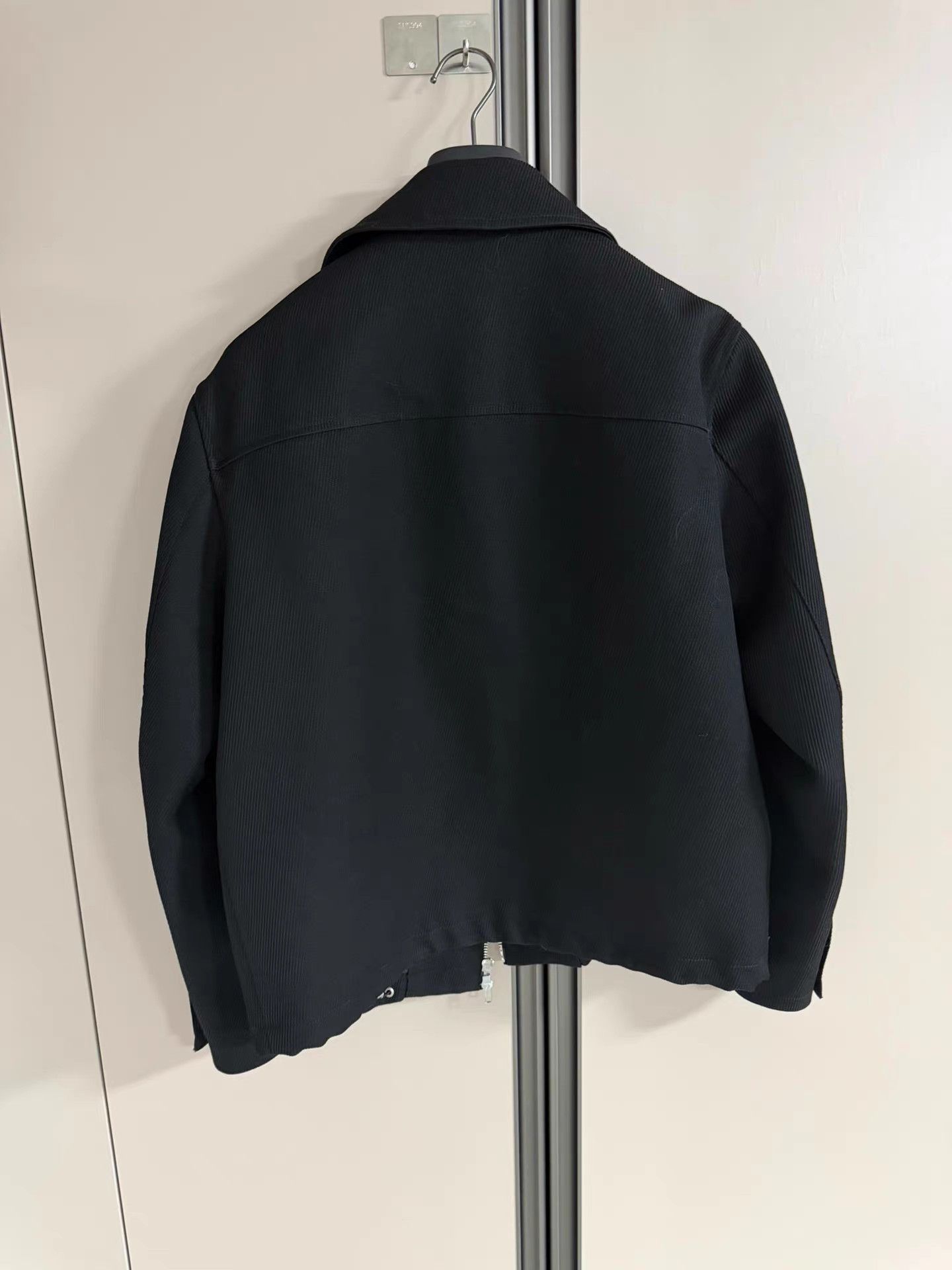 Suitsupply Black Light Jacket with Zip Front and Pockets Size US M / EU 48-50 / 2 - 2 Thumbnail