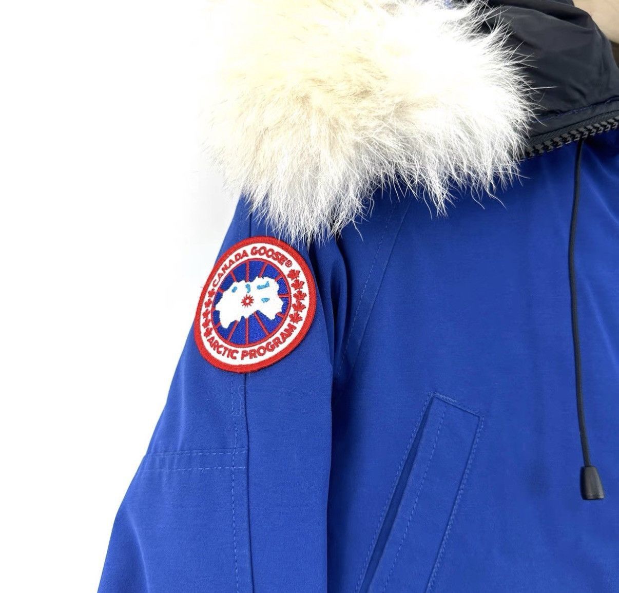 Canada Goose Blue Winter Jacket with Fur Hood, XXS Size US XXS / EU 40 - 5 Thumbnail