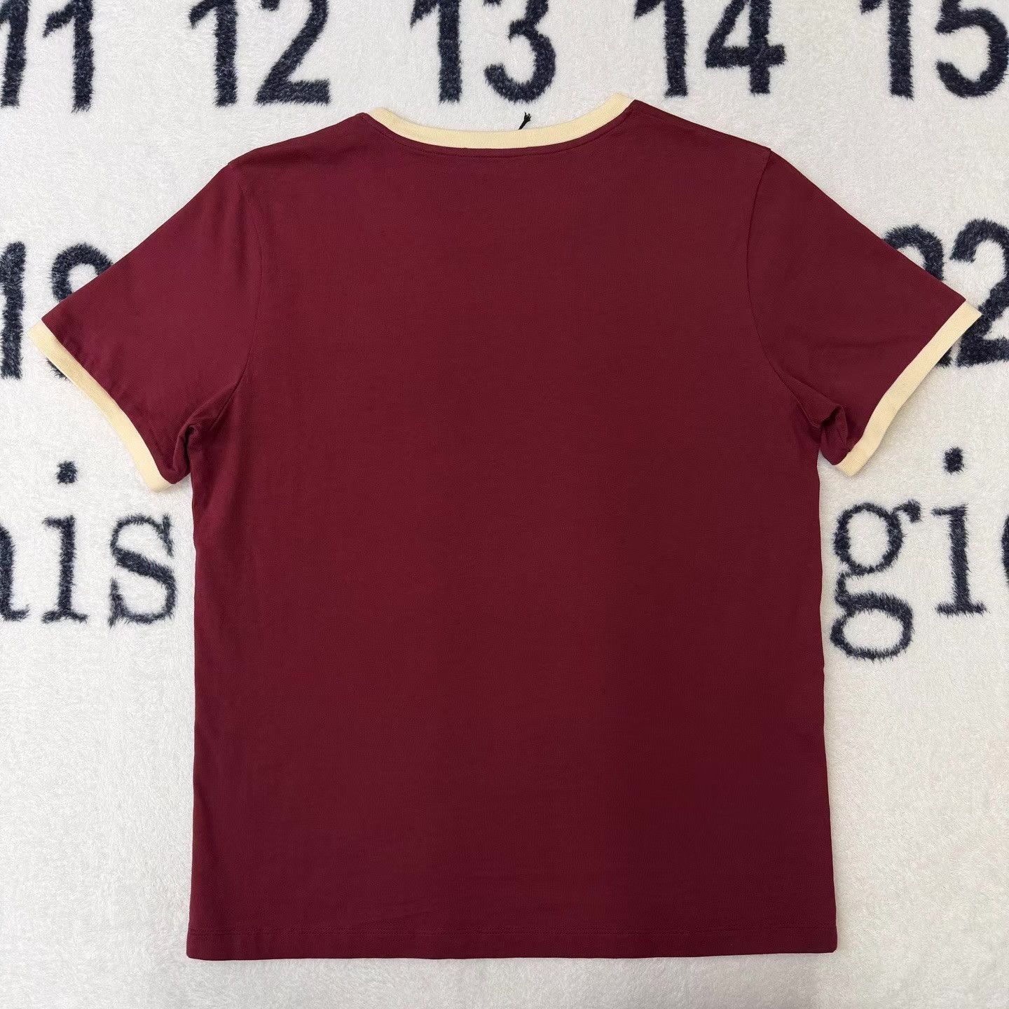 Miu Miu Red Short Sleeve Shirt with Contrast Trim Size US XL / EU 56 / 4 - 3 Thumbnail