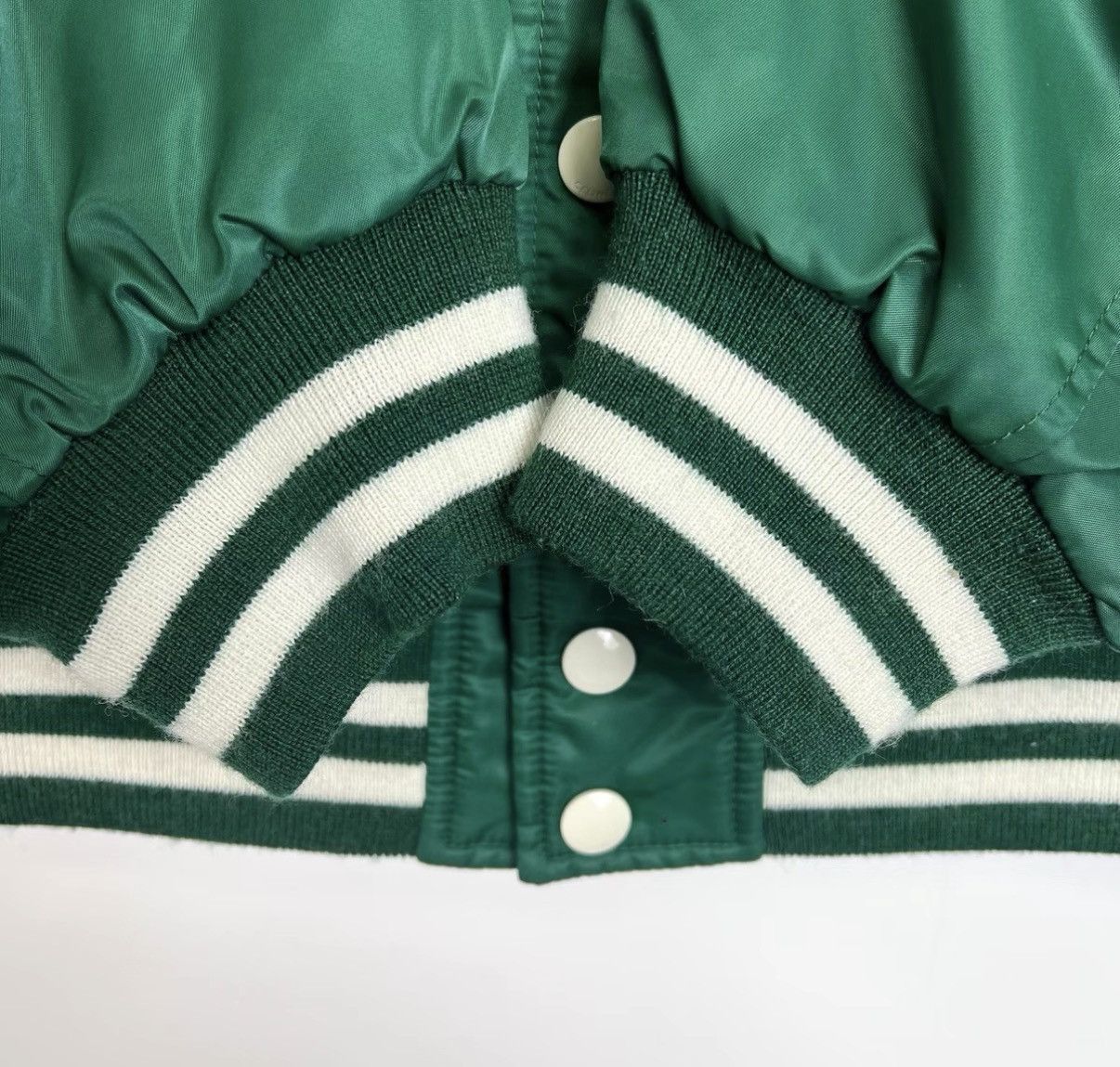 Celine Green Varsity Style Bomber Jacket Size US S / EU 44-46 / 1 - 4 Thumbnail