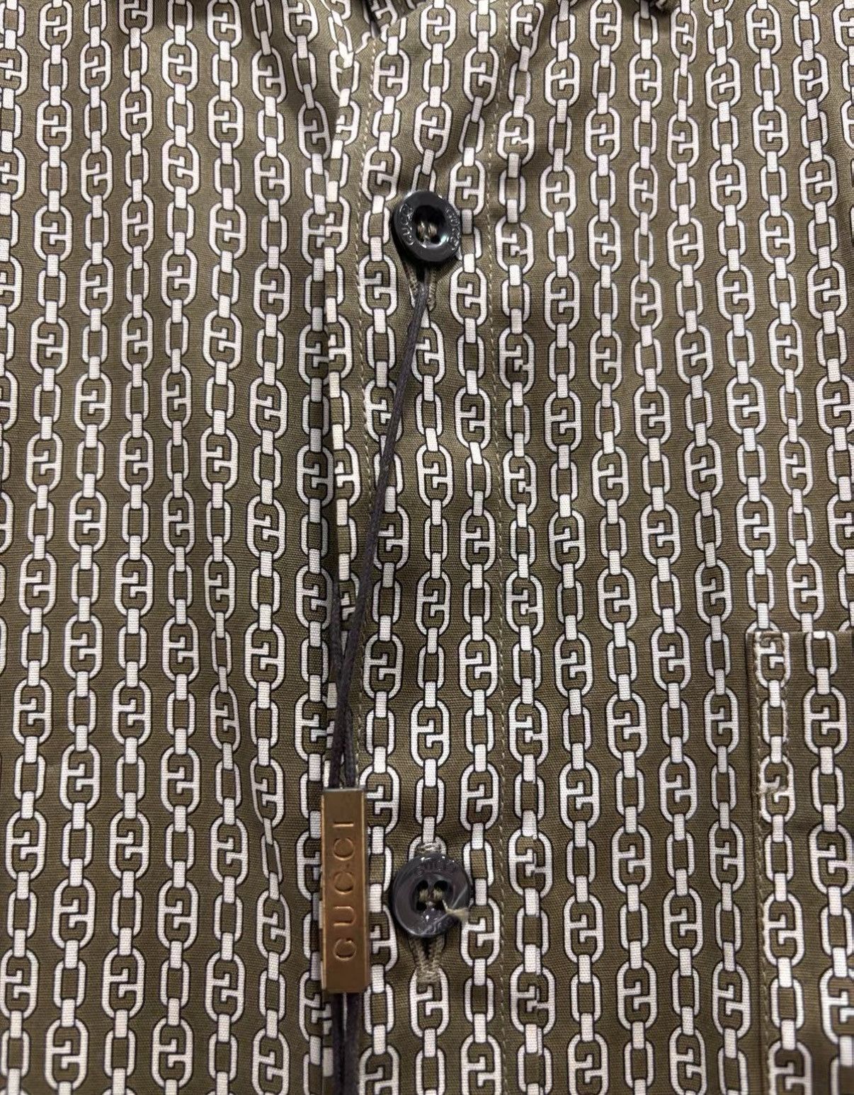 Gucci Green Short Sleeve Patterned Shirt XS Size US XS / EU 42 / 0 - 5 Thumbnail