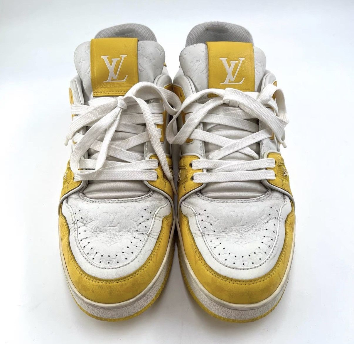 Louis Vuitton Yellow Low-Top Sneakers Size 8 Size US 8 / EU 41 - 2 Thumbnail