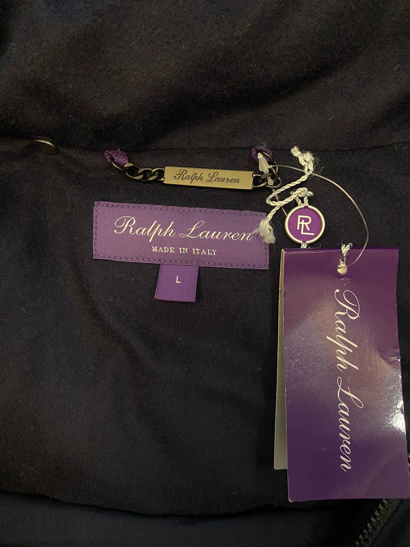 Polo Ralph Lauren Black Puffer Jacket with Hood - Size L Size US L / EU 52-54 / 3 - 7 Thumbnail