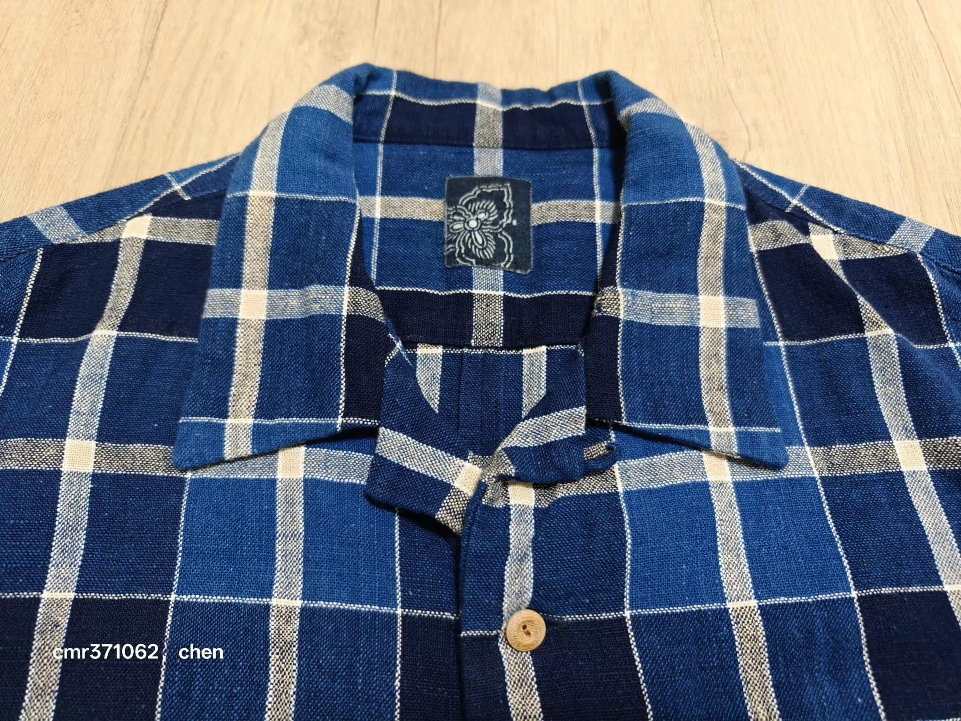 Visvim Blue Check Short Sleeve Button-Up Shirt Size US XL / EU 56 / 4 - 5 Thumbnail