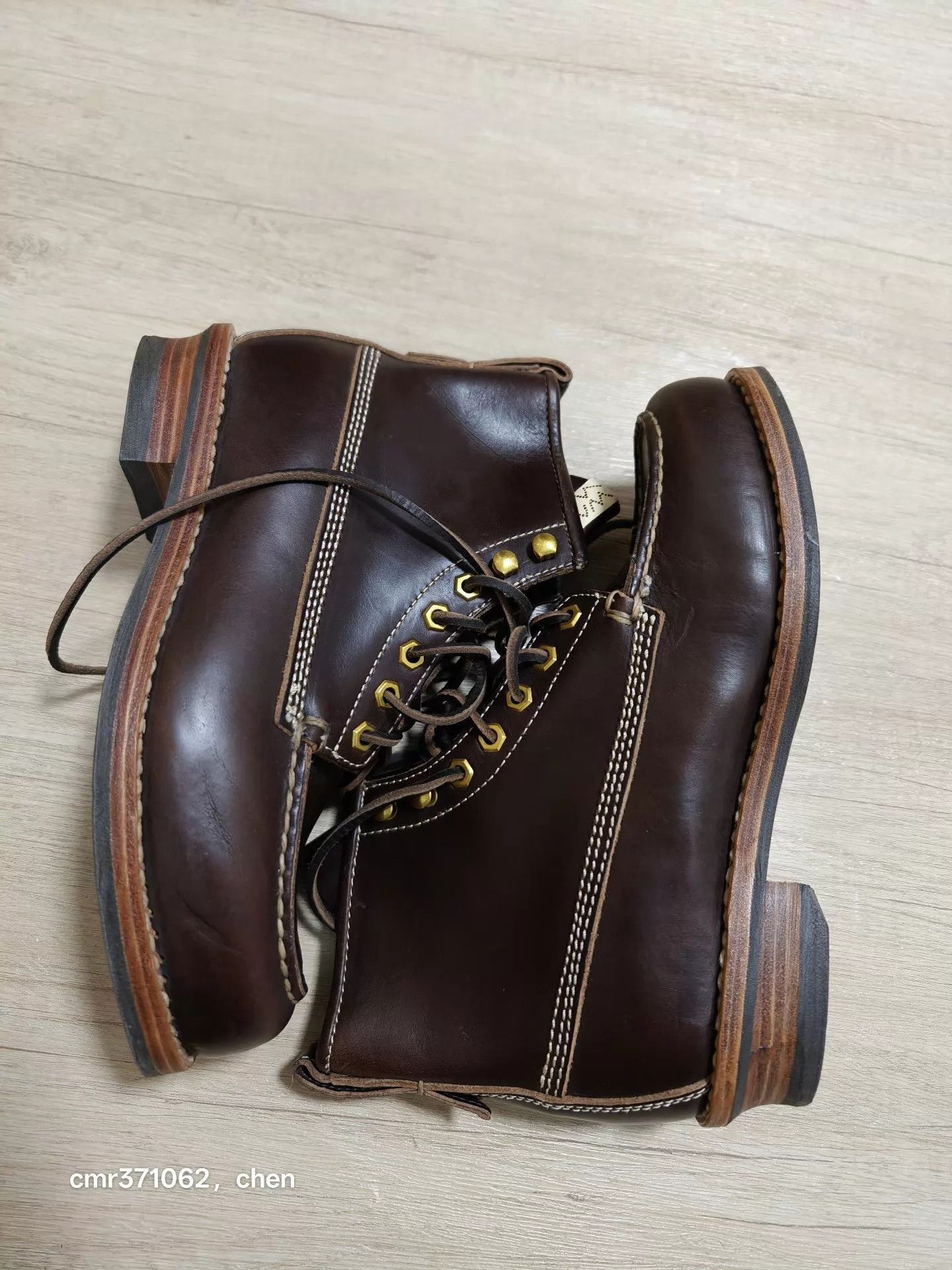Visvim Brown Leather Lace-Up Boots Size US 9 / EU 42 - 3 Thumbnail