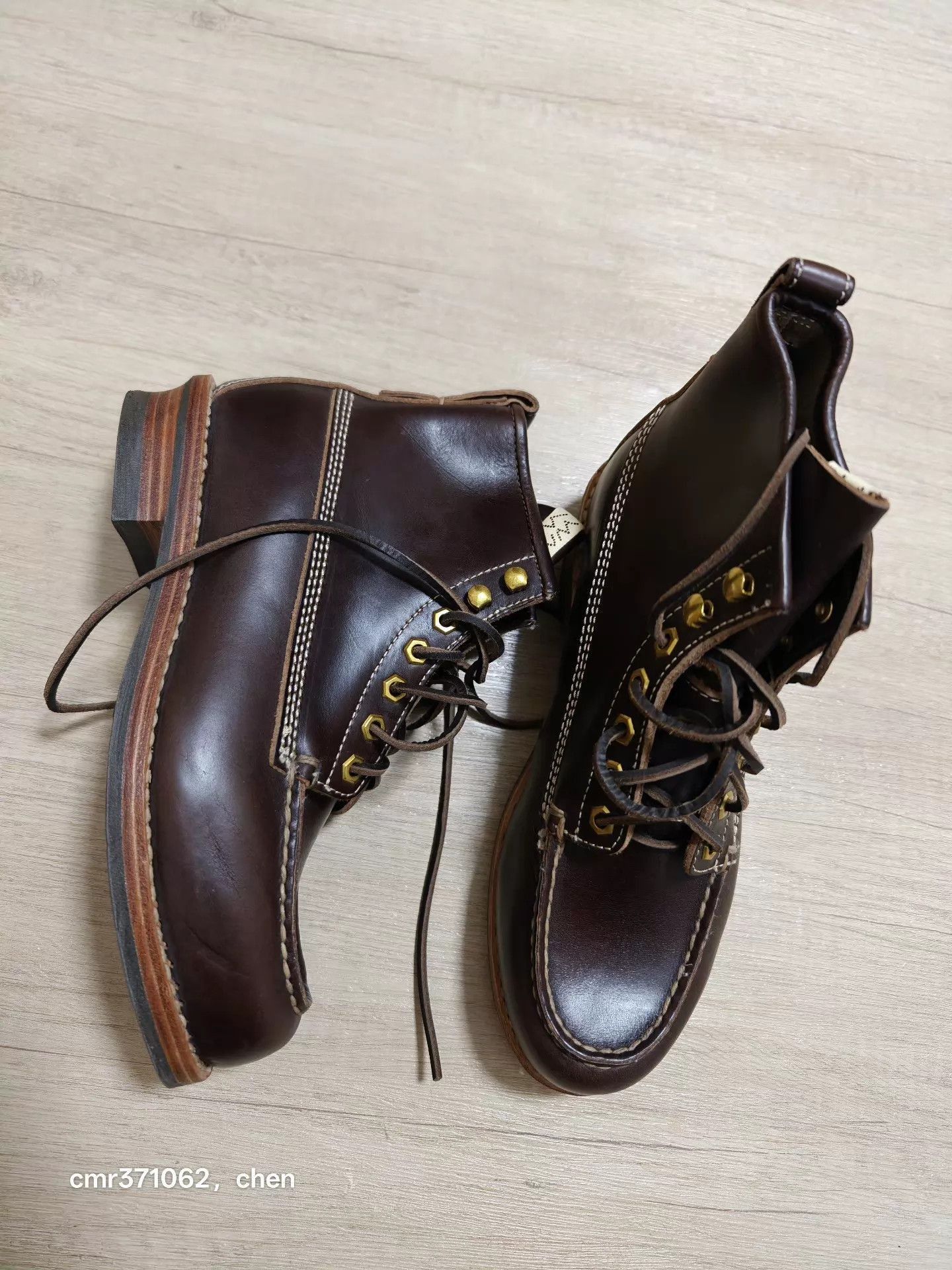 Visvim Brown Leather Lace-Up Boots Size US 9 / EU 42 - 2 Thumbnail