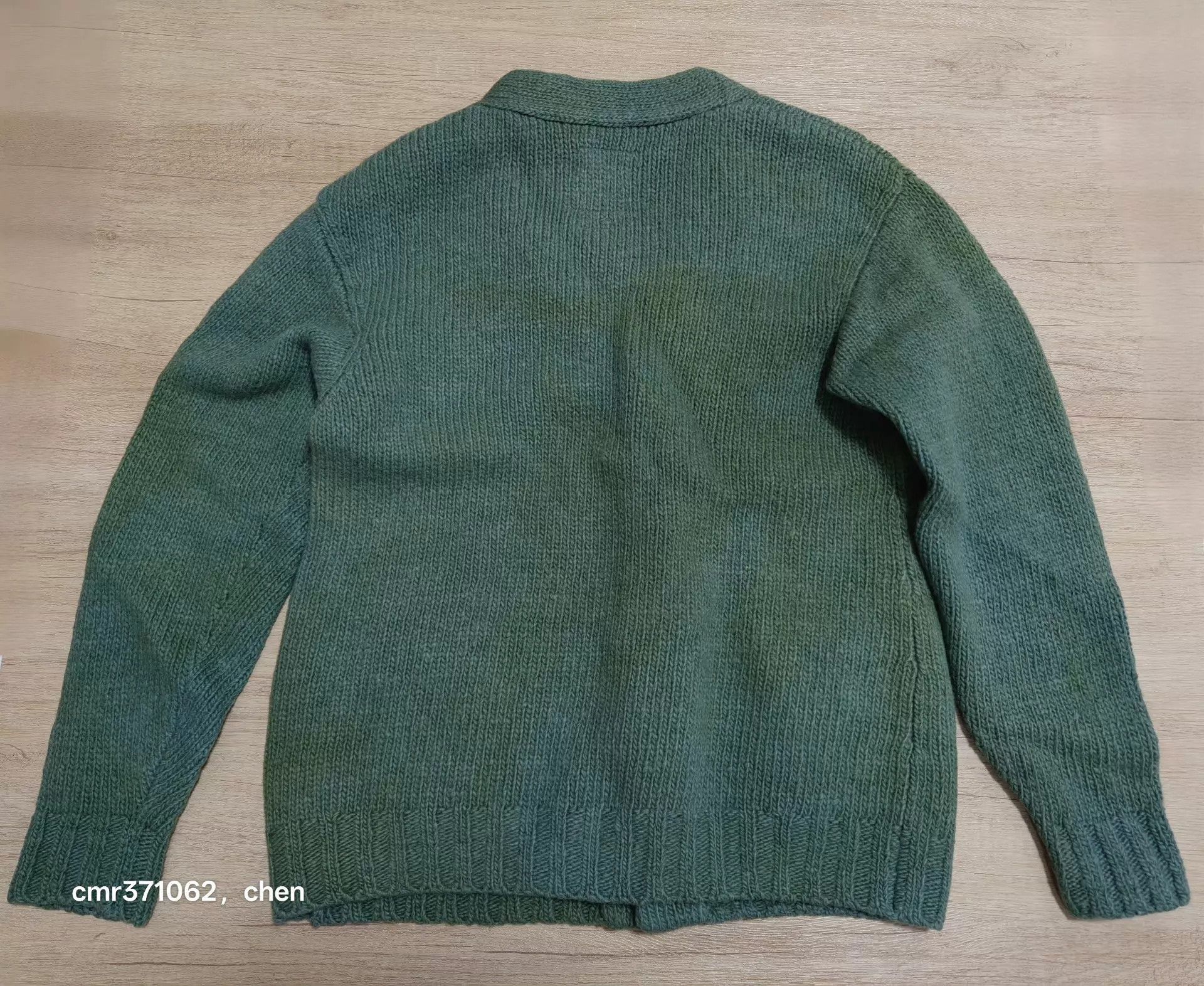 Visvim Green V-Neck Button-Up Knit Cardigan Size US S / EU 44-46 / 1 - 5 Thumbnail