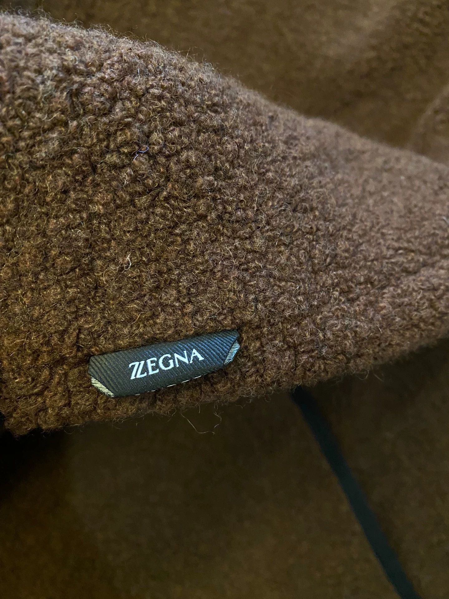 Ermenegildo Zegna Brown Fleece Hoodie with Kangaroo Pocket Size US M / EU 48-50 / 2 - 7 Thumbnail