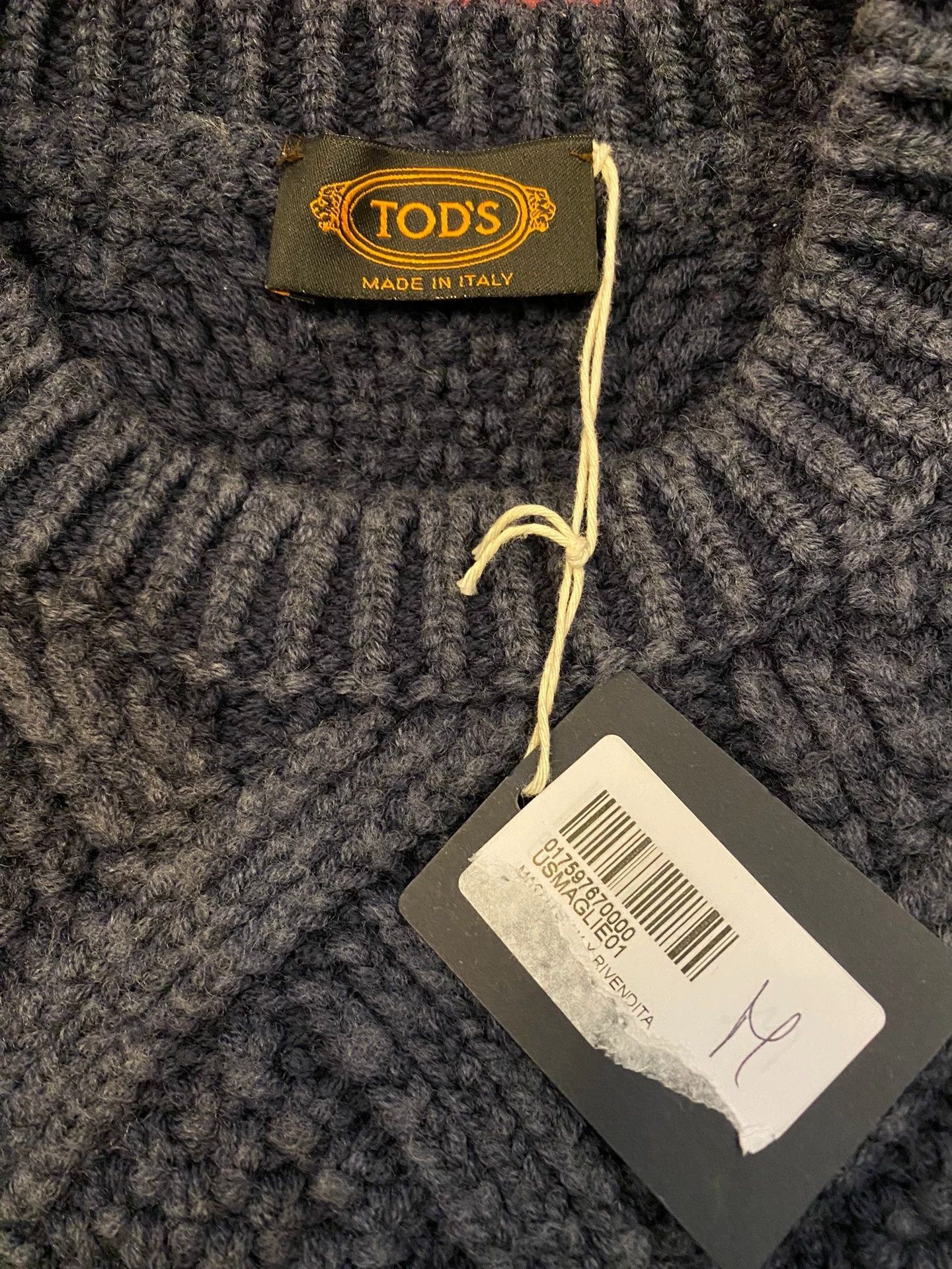 Tod's Blue Cable Knit Sweater Size M Size US M / EU 48-50 / 2 - 4 Thumbnail