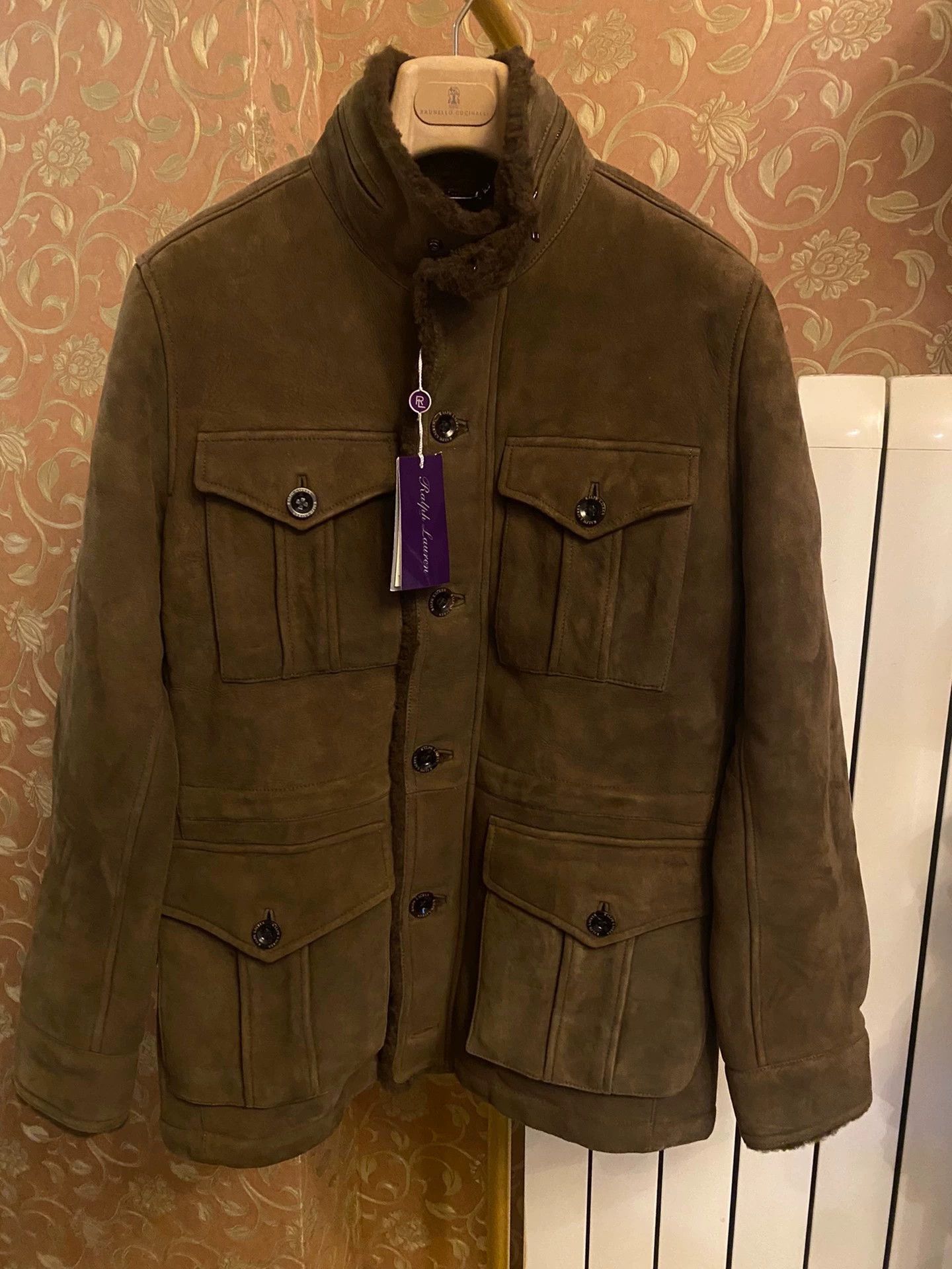 Ralph Lauren Brown Shearling Collar Utility Jacket Size M Size US M / EU 48-50 / 2 - 2 Thumbnail