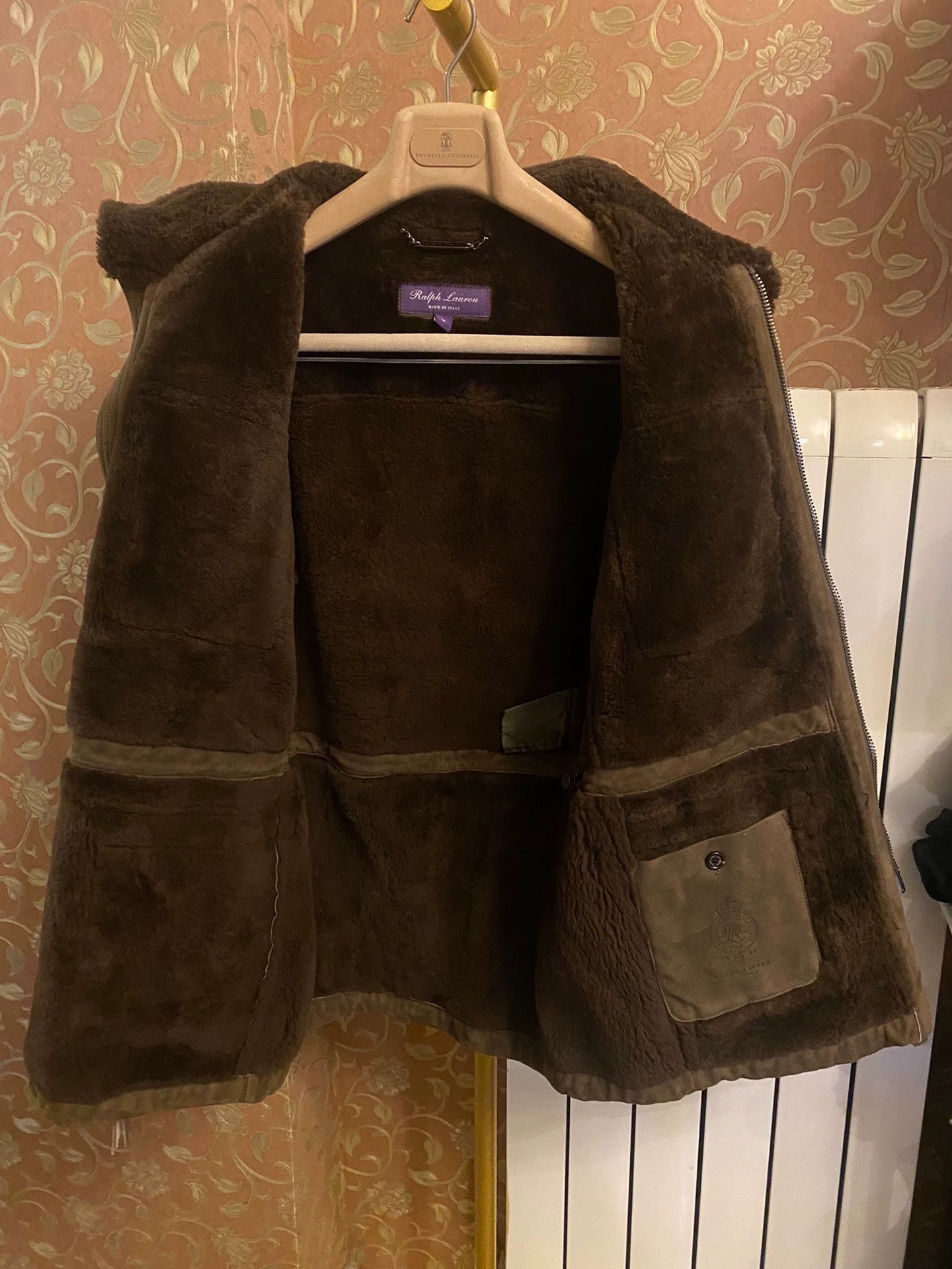 Ralph Lauren Brown Shearling Collar Utility Jacket Size M Size US M / EU 48-50 / 2 - 3 Thumbnail