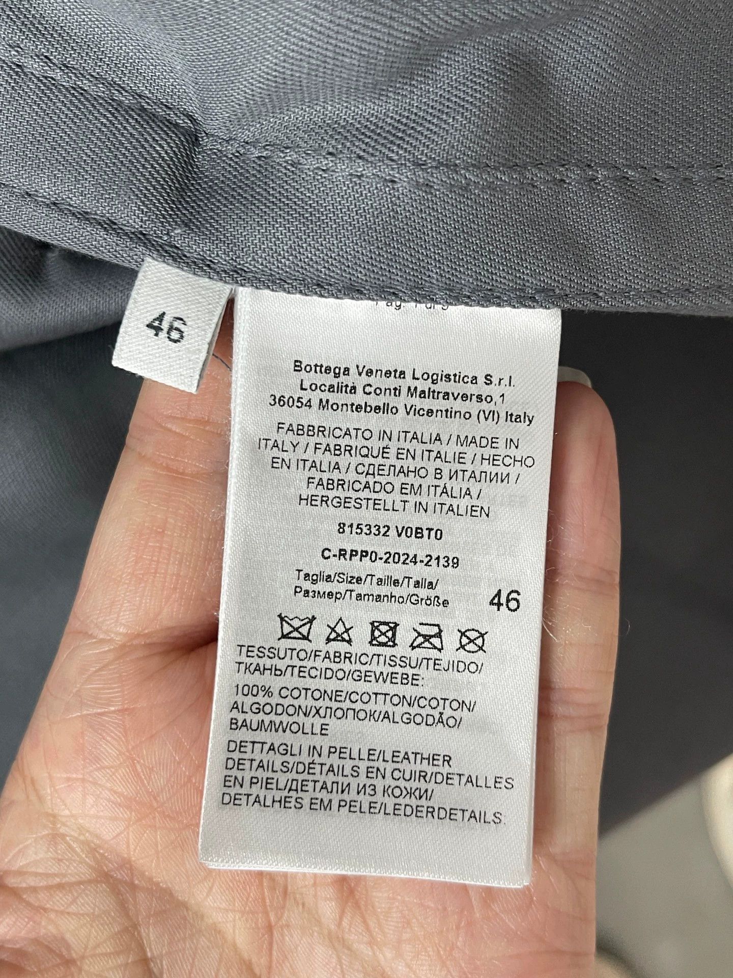 Bottega Veneta Gray Utility Jacket with Patch Pockets - Size S Size US S / EU 44-46 / 1 - 8 Thumbnail