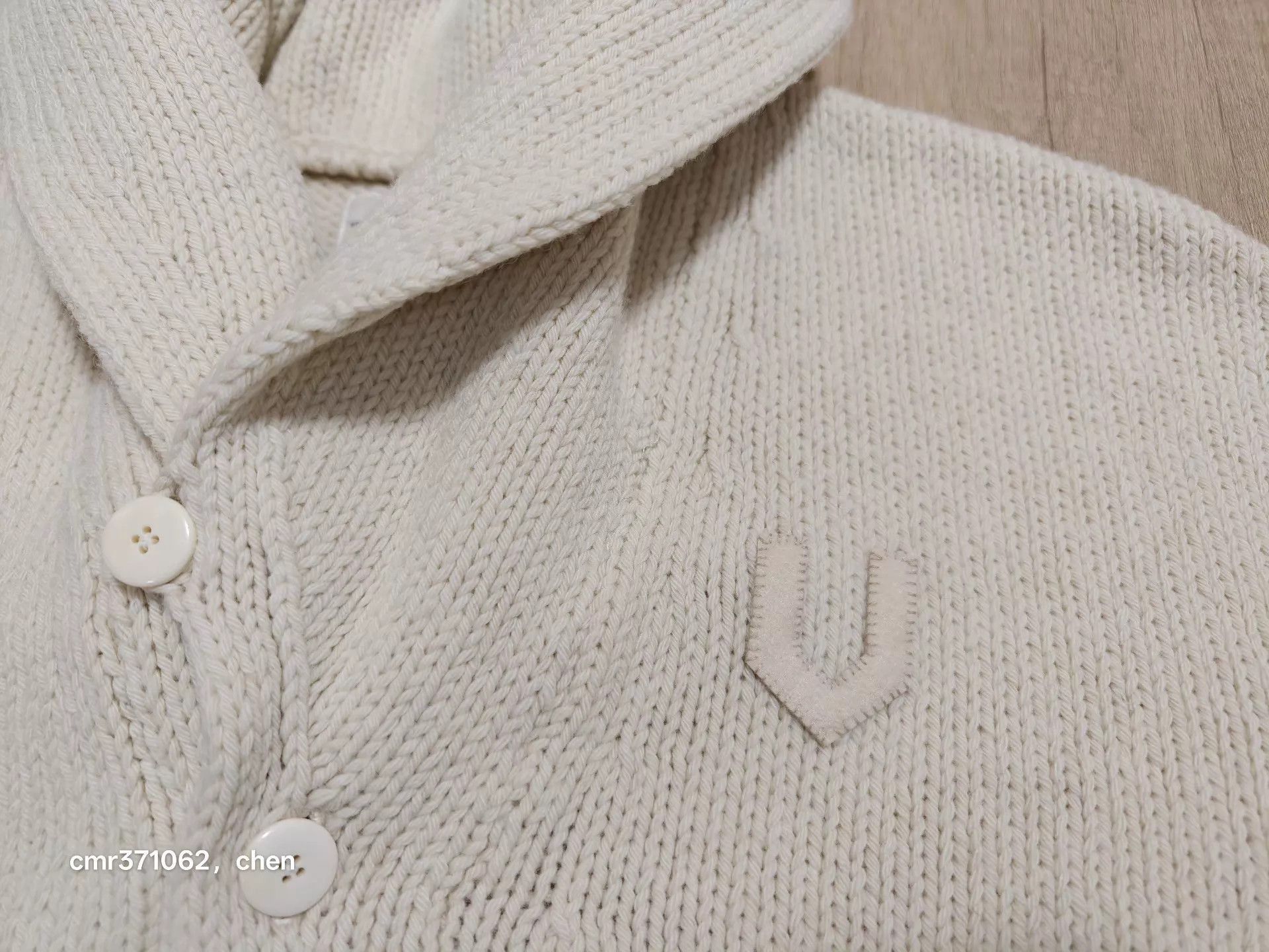 Visvim Beige Button-Front Knit Cardigan Size M Size US M / EU 48-50 / 2 - 2 Thumbnail