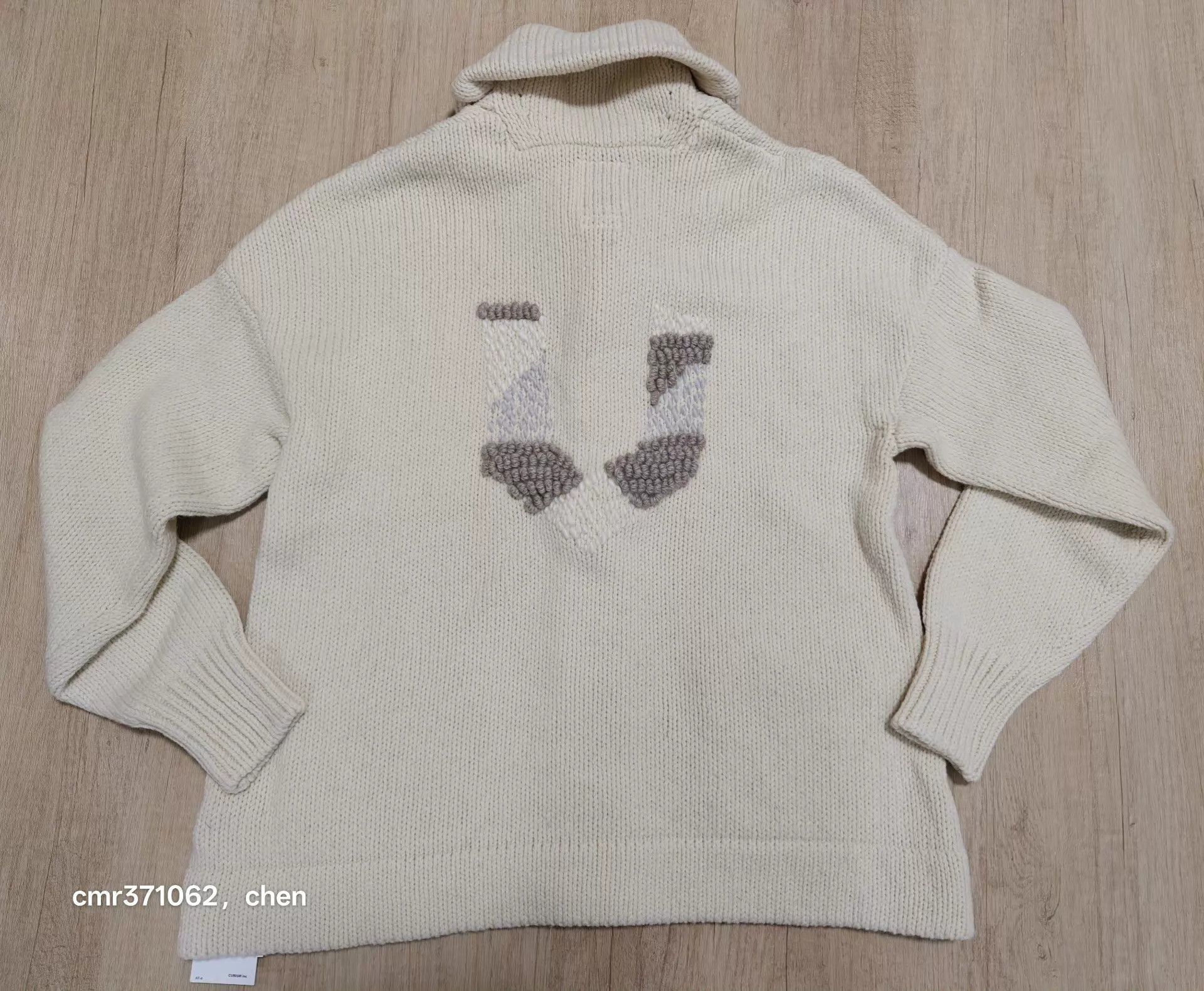Visvim Beige Button-Front Knit Cardigan Size M Size US M / EU 48-50 / 2 - 5 Thumbnail