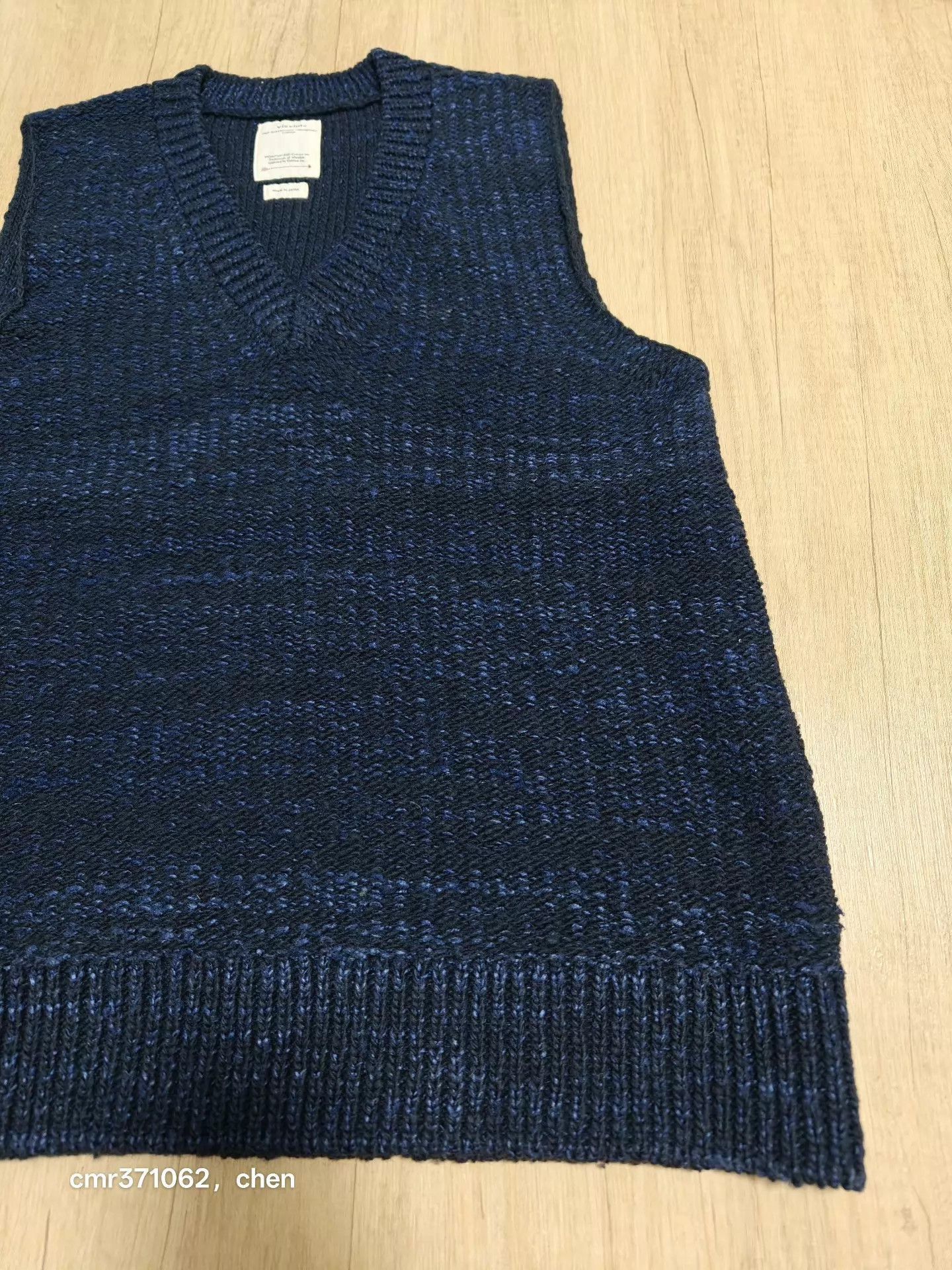Visvim Blue Sleeveless Knit Vest - Size L Size US L / EU 52-54 / 3 - 4 Thumbnail