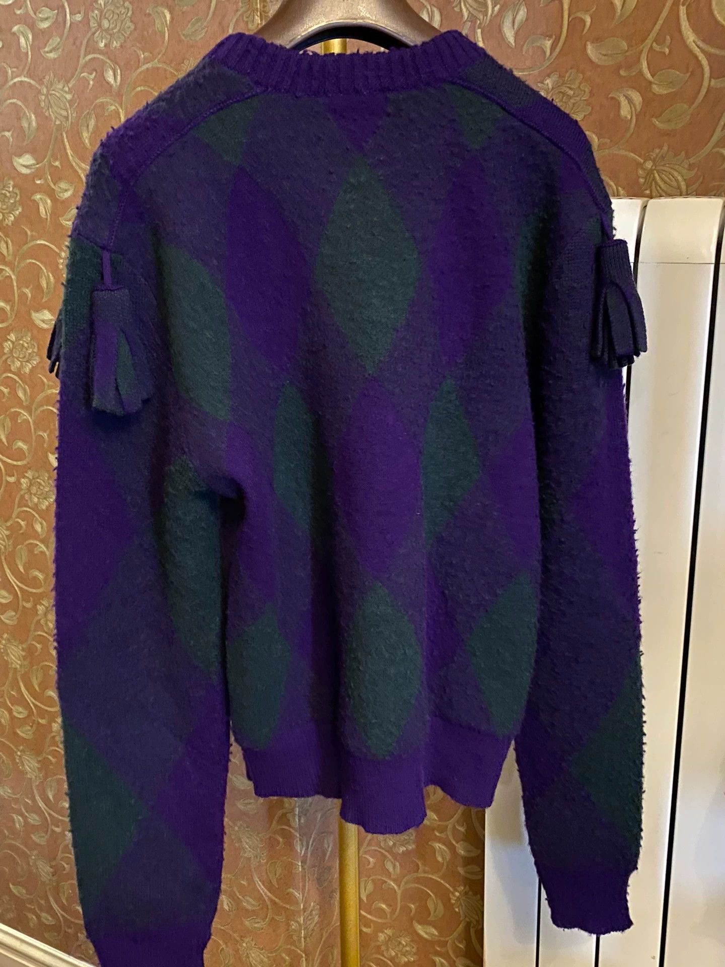 Burberry Blue Argyle Pattern Long Sleeve Sweater Size US M / EU 48-50 / 2 - 3 Thumbnail