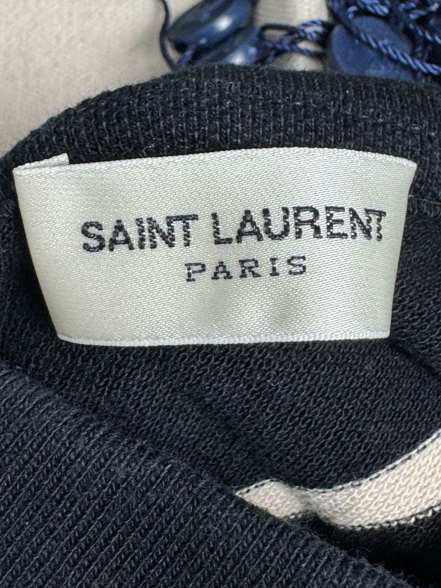 Saint Laurent Paris Striped Short-Sleeve Polo Shirt Size US M / EU 48-50 / 2 - 7 Thumbnail