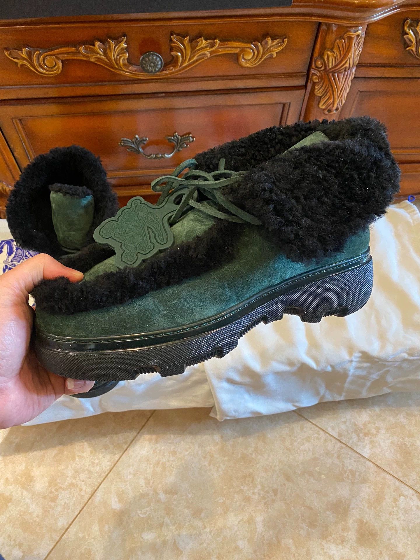 Burberry Multi Colored Fur Lined High Top Boots Size 9 Size US 9 / EU 42 - 3 Thumbnail