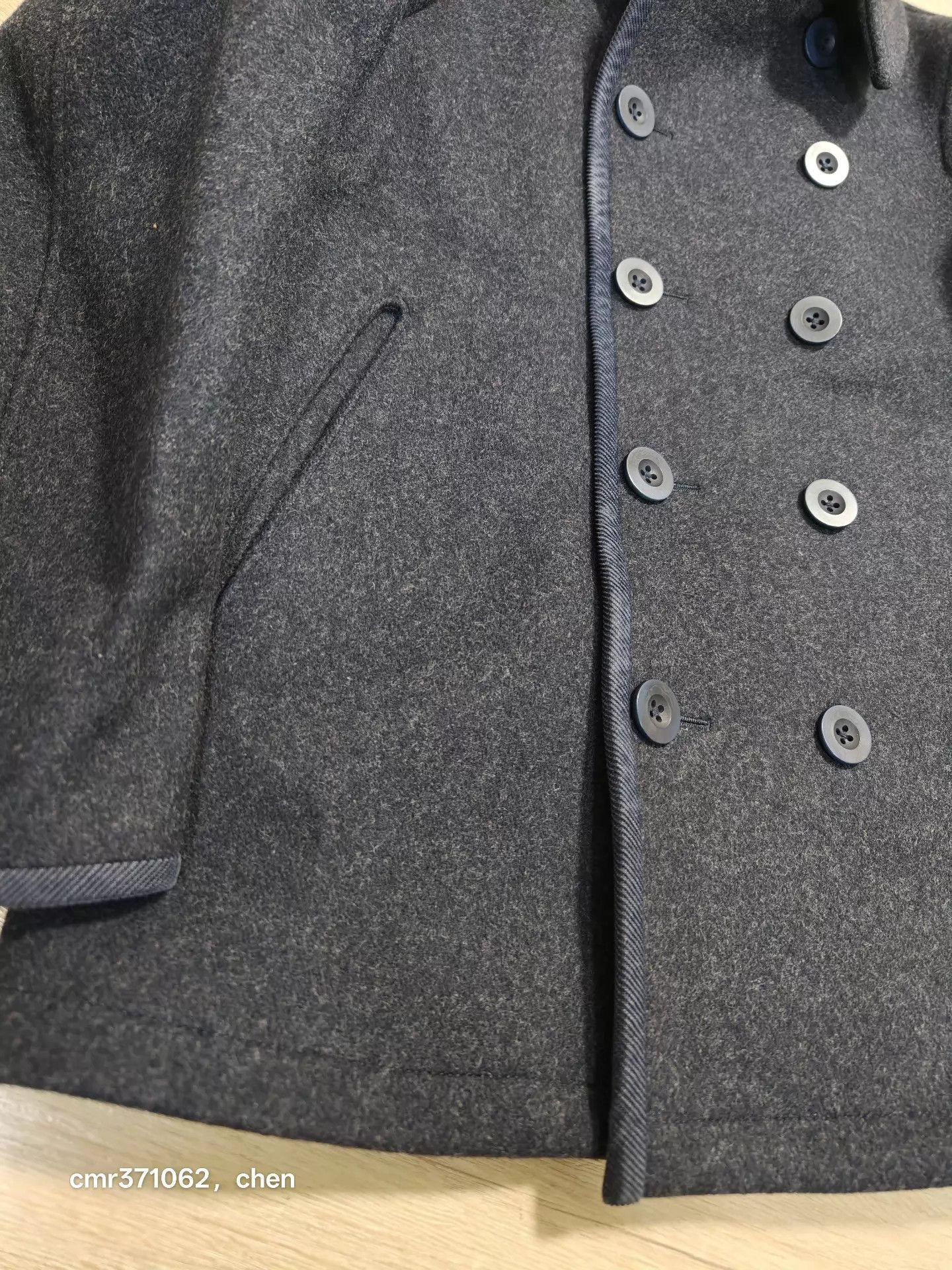 Visvim Blue Double-Breasted Wool Coat Size L Size US L / EU 52-54 / 3 - 4 Thumbnail