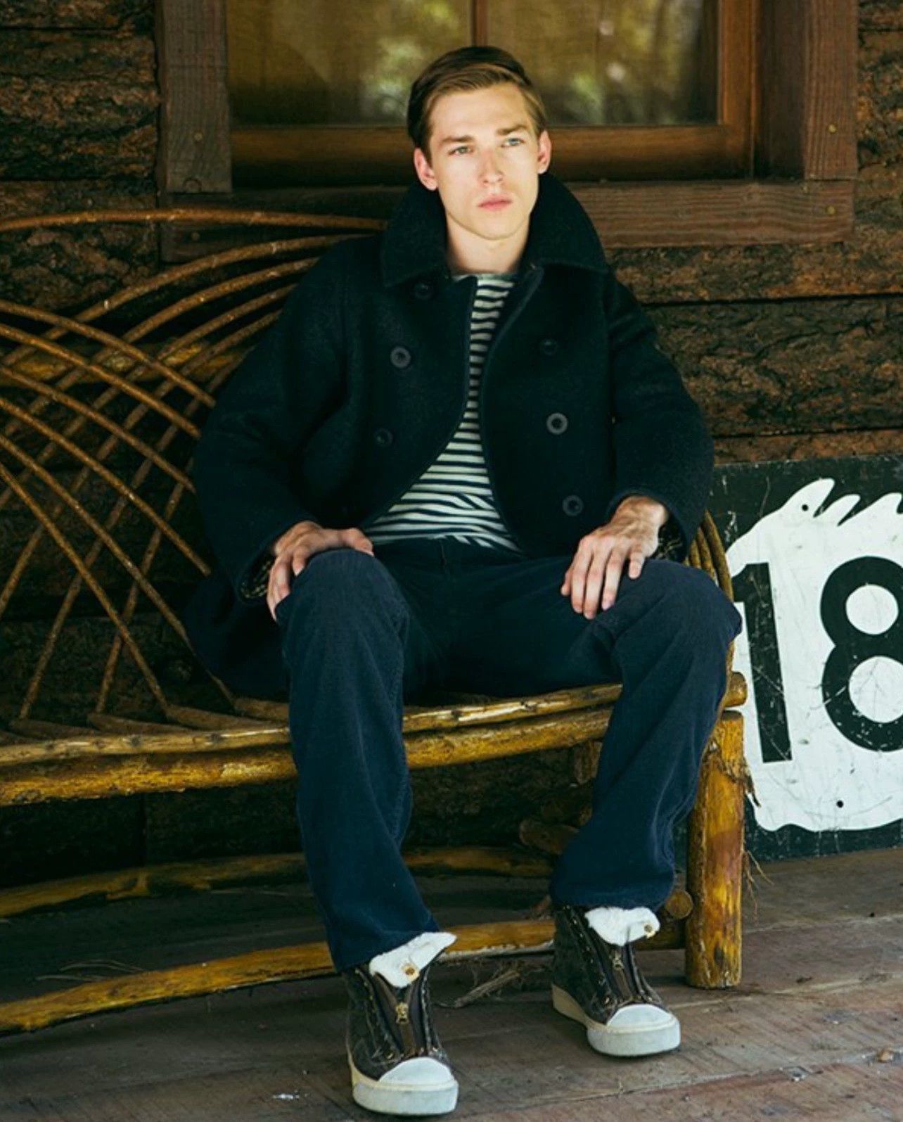Visvim Blue Double-Breasted Wool Coat Size L Size US L / EU 52-54 / 3 - 9 Thumbnail