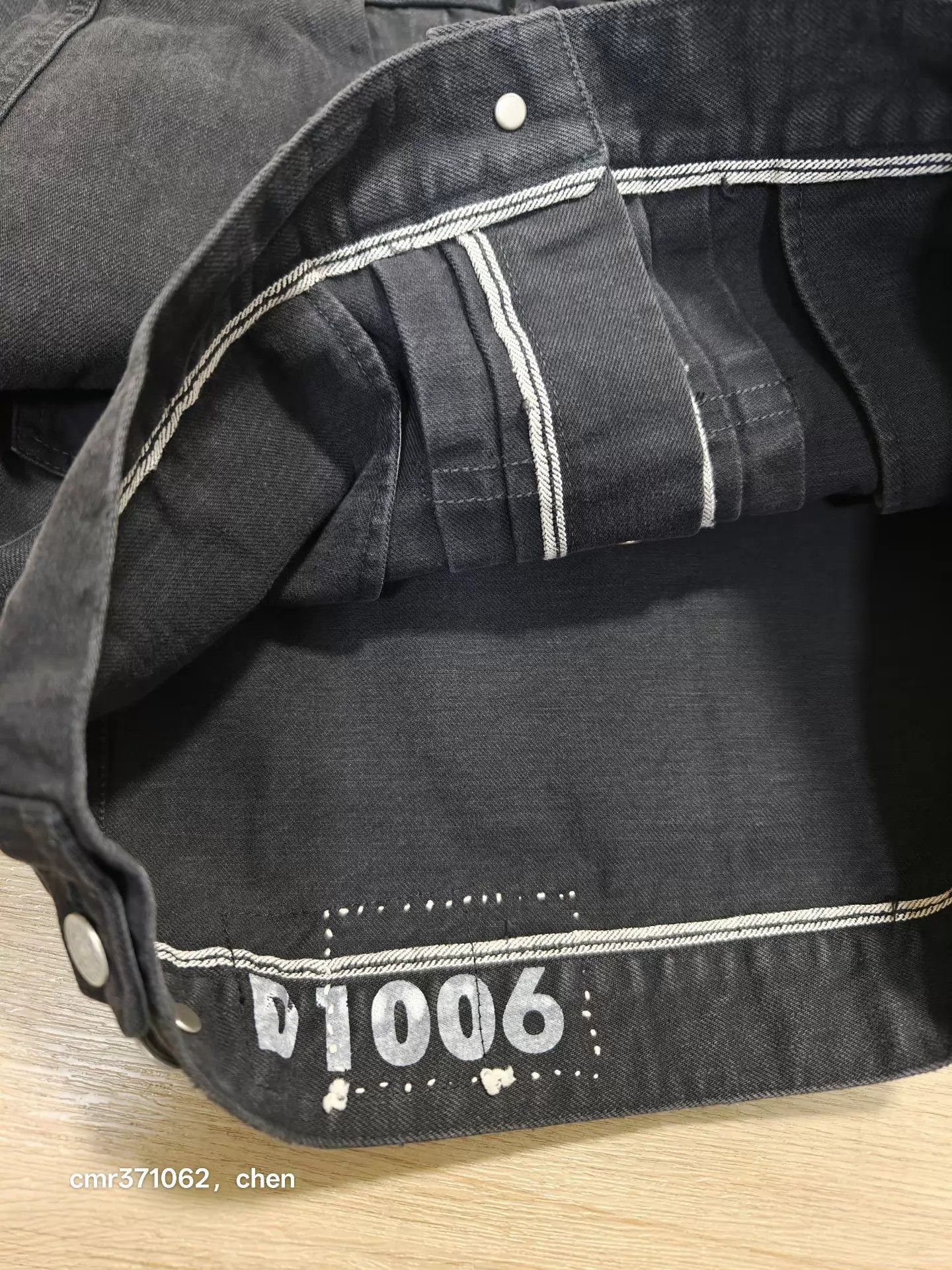 Visvim Black Denim Jacket with Button Front and Pockets Size US M / EU 48-50 / 2 - 6 Thumbnail