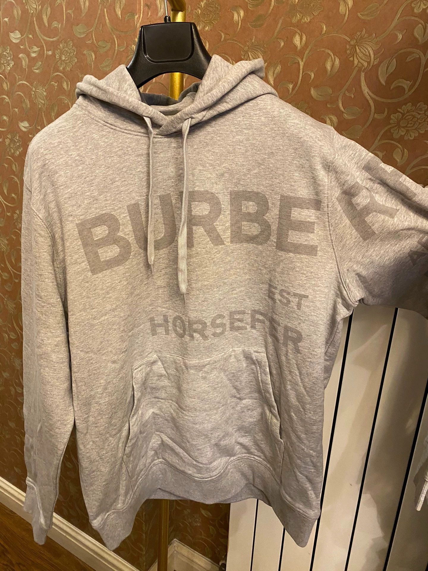 Burberry Gray Oversized Hoodie with Front Pocket, Size M Size US M / EU 48-50 / 2 - 2 Thumbnail