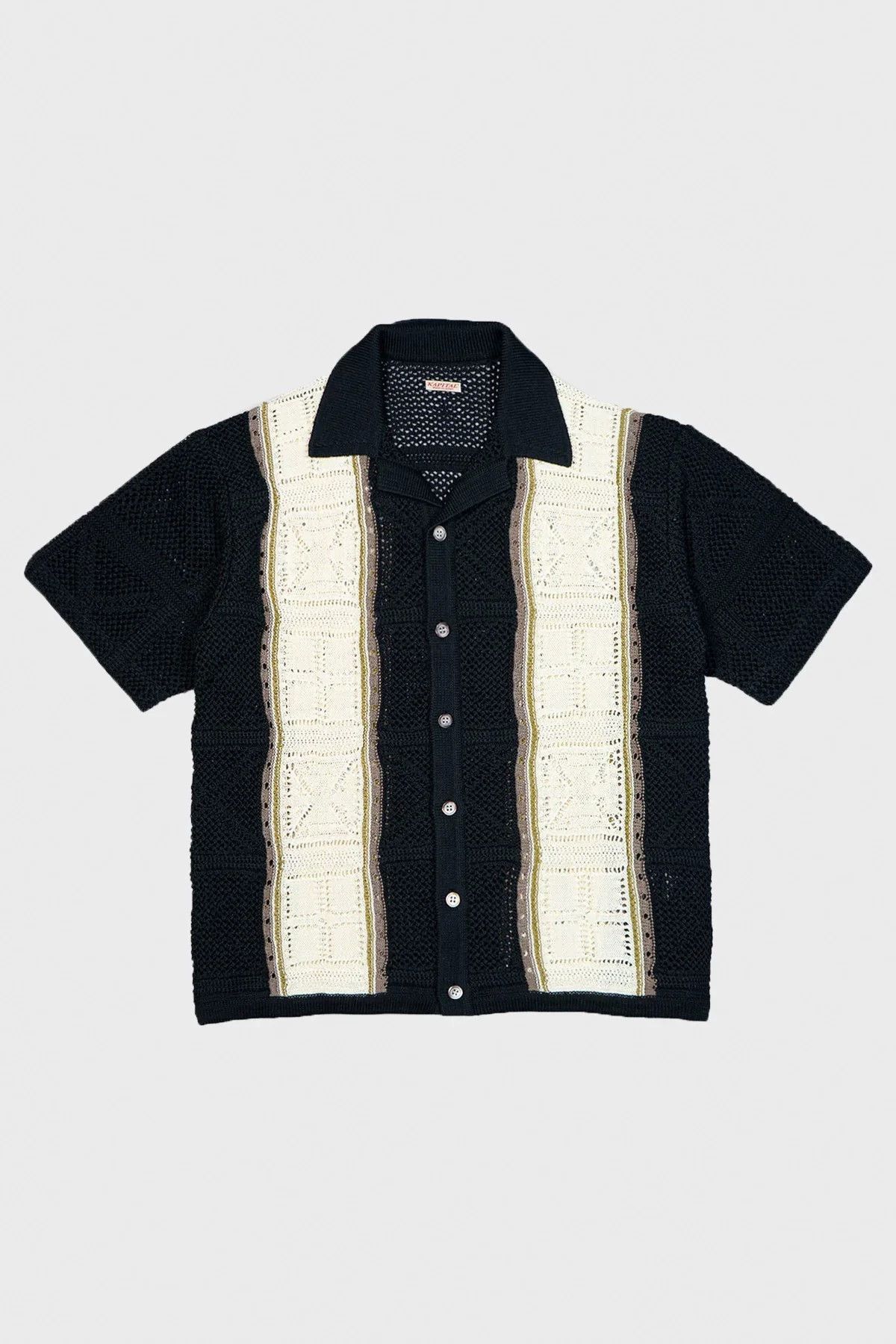 Kapital Multi Color Short Sleeve Button-Up Shirt Size US L / EU 52-54 / 3 - 4 Thumbnail