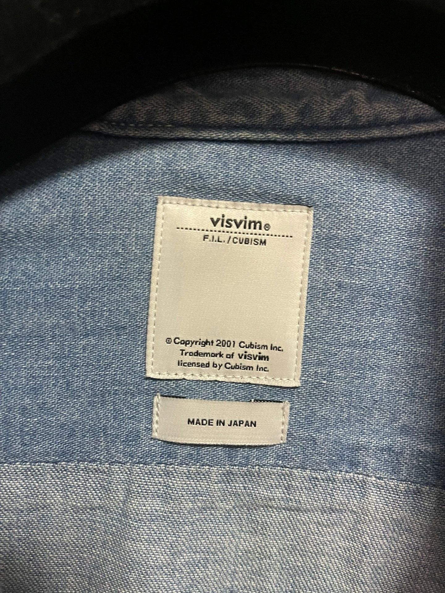 Visvim Blue Denim Button-Up Shirt with Patterned Sleeves Size US M / EU 48-50 / 2 - 5 Thumbnail