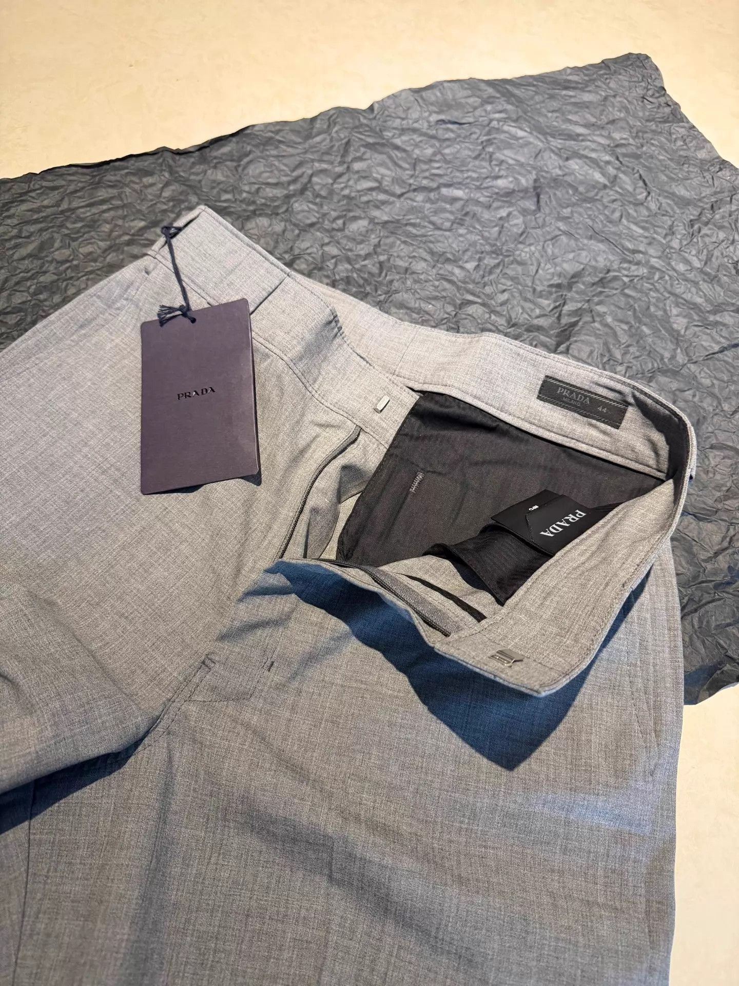 Prada Gray Tailored Pants Size 28 Size US 28 / EU 44 - 2 Thumbnail