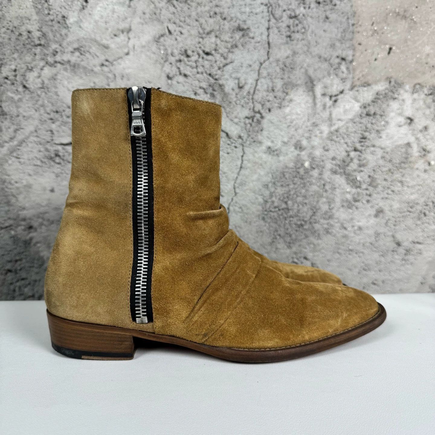 Amiri Beige Zip-Up Ankle Boots Size 7 Size US 7 / EU 40 - 2 Thumbnail